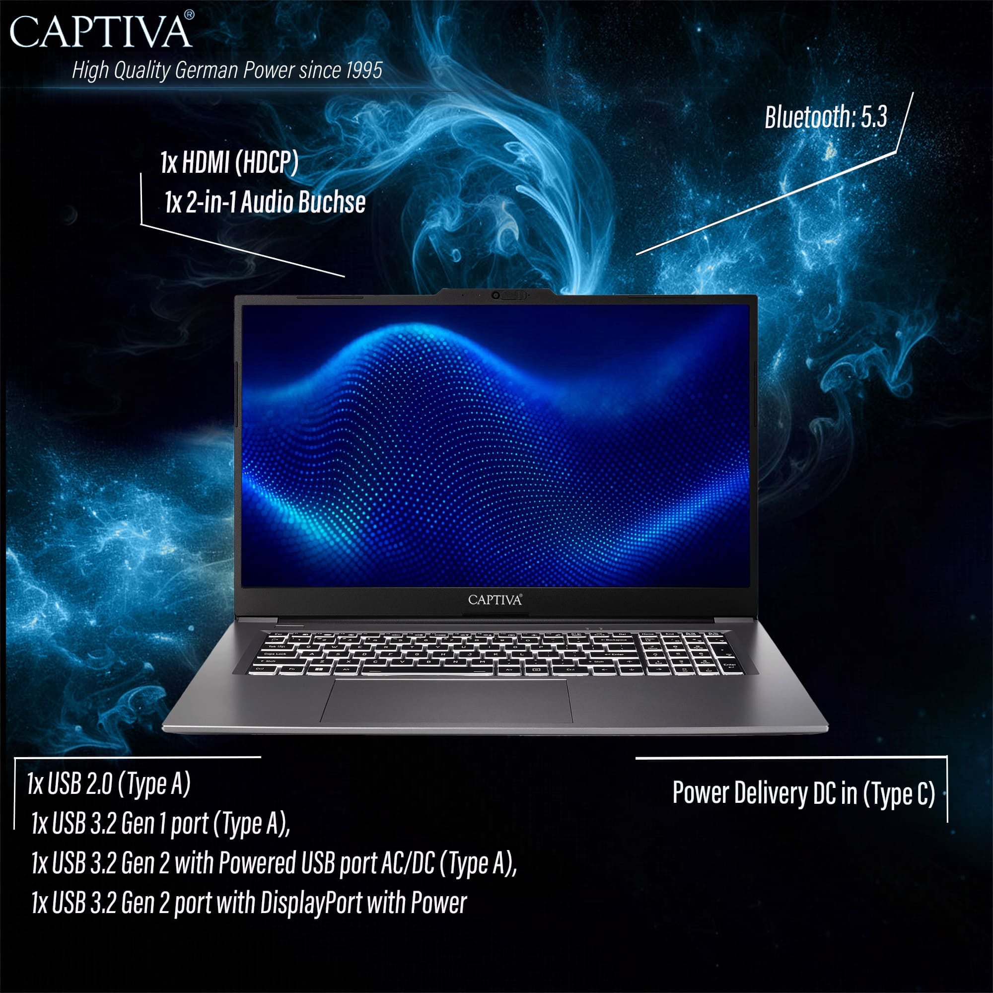 CAPTIVA Notebook »Power Starter I99-225CH« 43,9 cm / 17,3 ″ Intel Core i5 Iris Xe Graphics 1.000 GB SSD