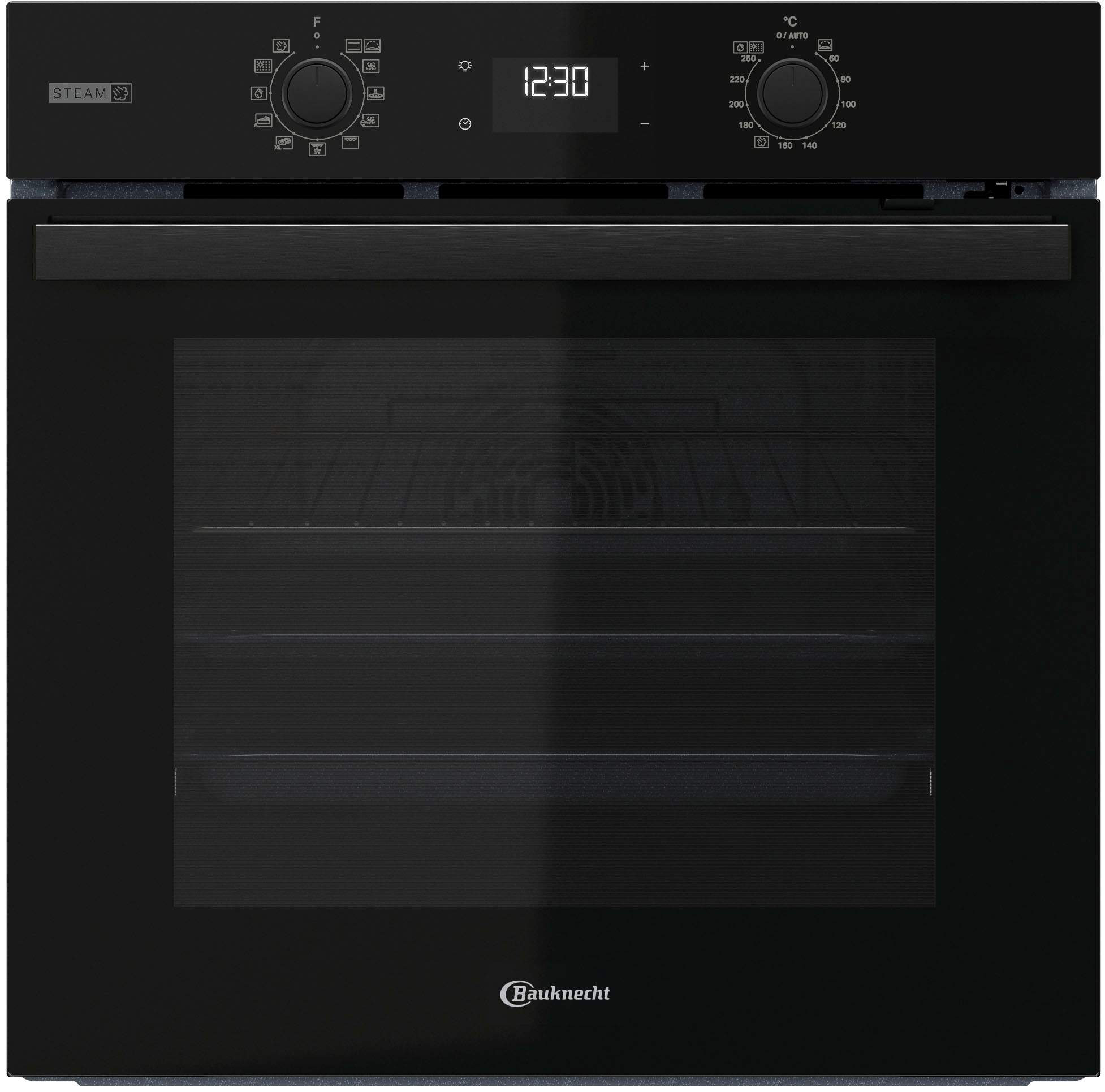 BAUKNECHT Einbaubackofen »BBA2S85PU1K«, mit 1-fach-Teleskopauszug, Pyrolyse günstig online kaufen