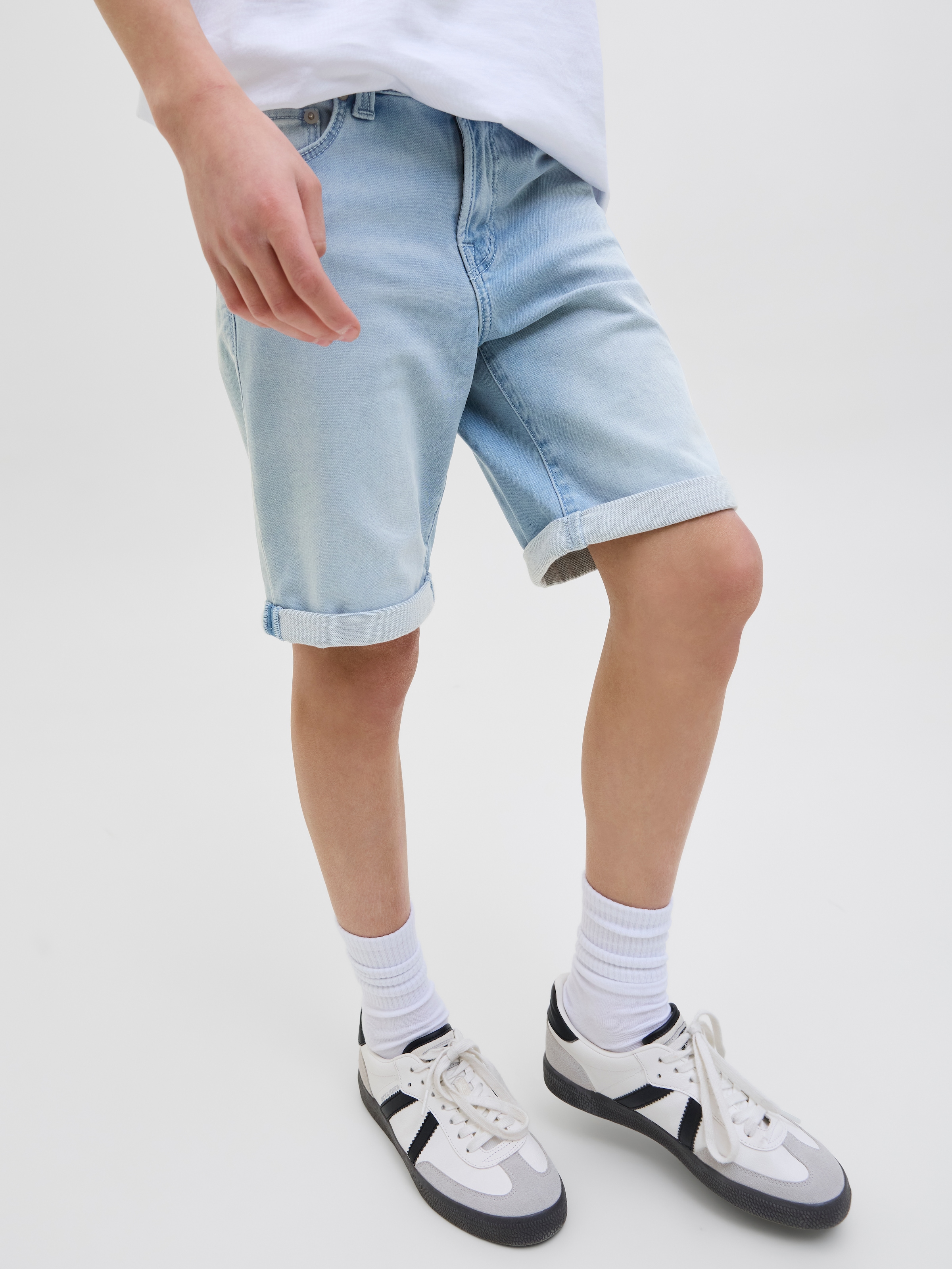 Jack & Jones Junior Shorts »JJIRICK bequem mit Stretch für optimale Bewegungsfreiheit«  unifarben, modisch, regular fit, Web,