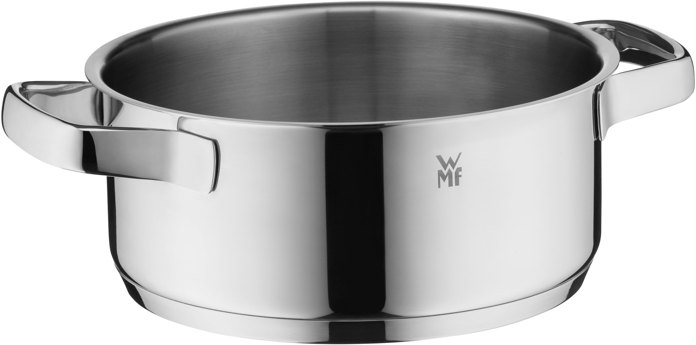 WMF Bratentopf »Compact Cuisine«, Cromargan® Edelstahl Rostfrei 18/10, (2 tlg.), wärmeduzierende Hohlgriffe, Innenskalierung, Schüttrand