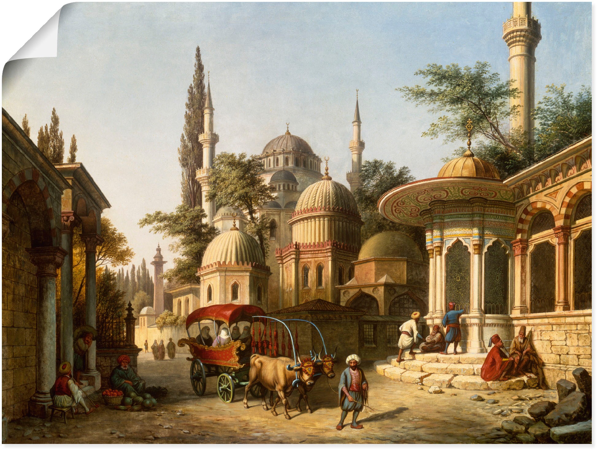Artland Wandbild »Ansicht einer Moschee in Istanbul«, Gebäude, (1 St.), als günstig online kaufen
