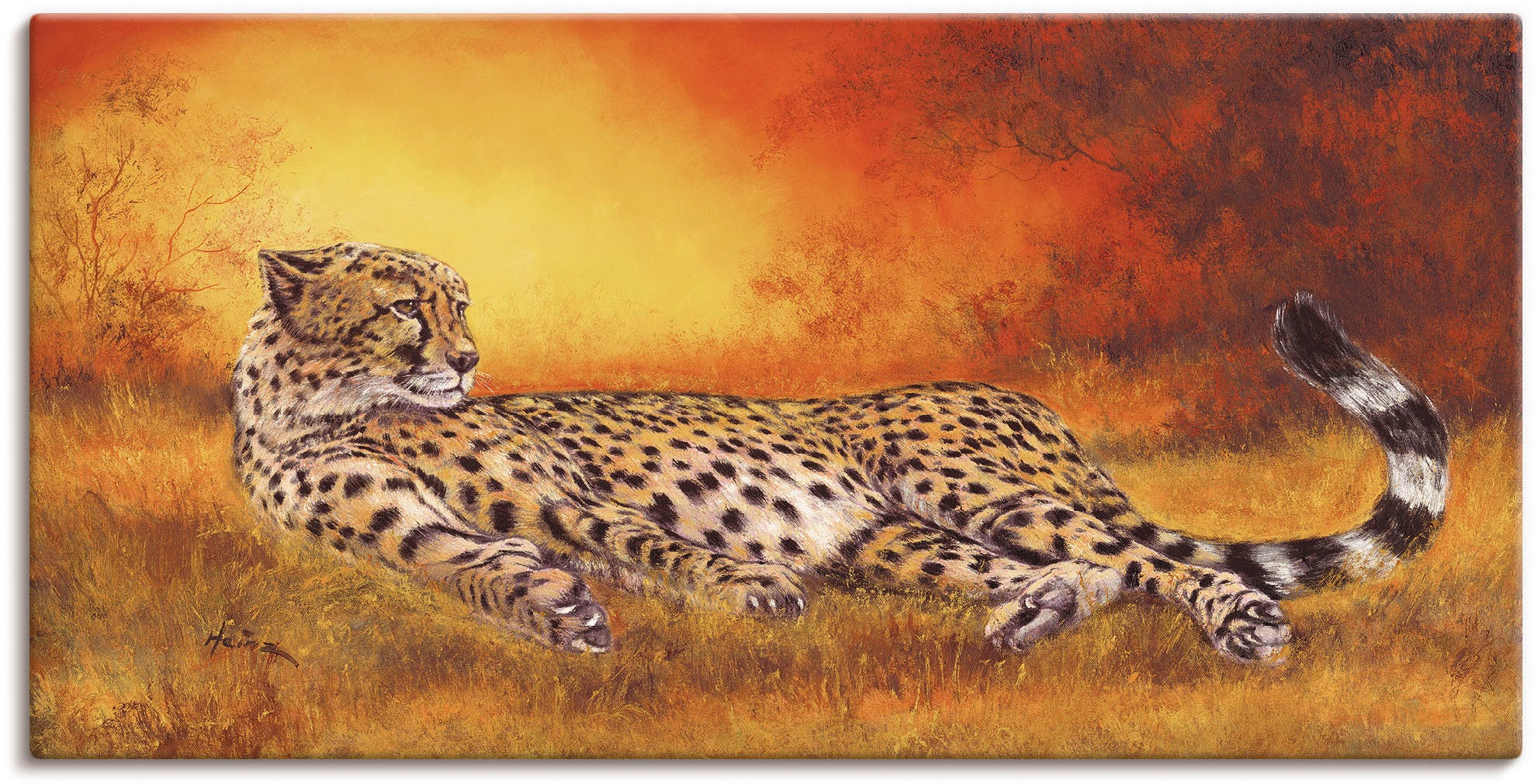 Artland Wandbild »Gepard« Geparden Bilder 1 Stk. tlg. als Alubild, Outdoorb günstig online kaufen