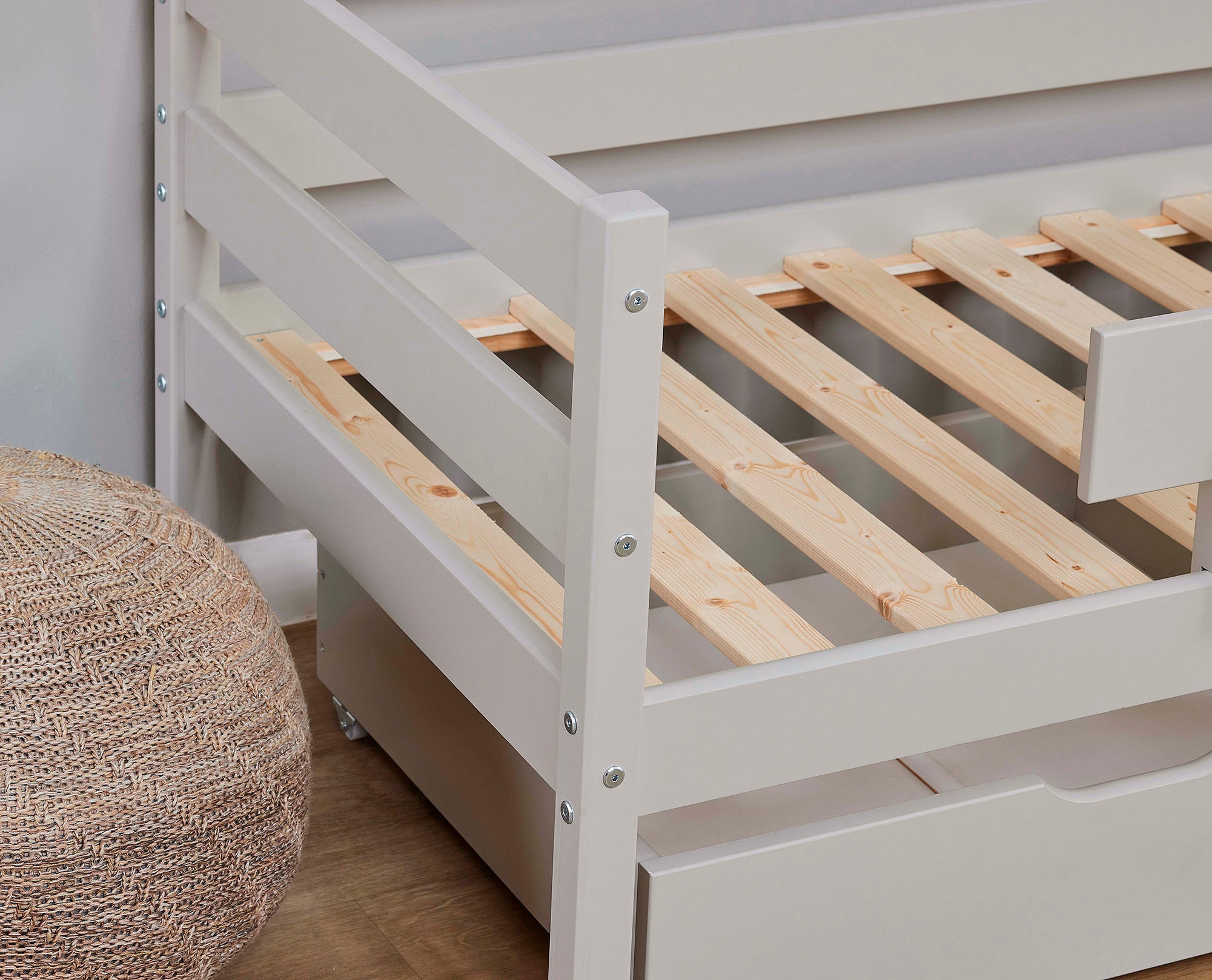 6. Bild von Hoppekids Einzelbett »ECO Comfort«, (Set), mit Rollrost in 8 Farben, wahlweise mit Matratze und Absturzsicherung