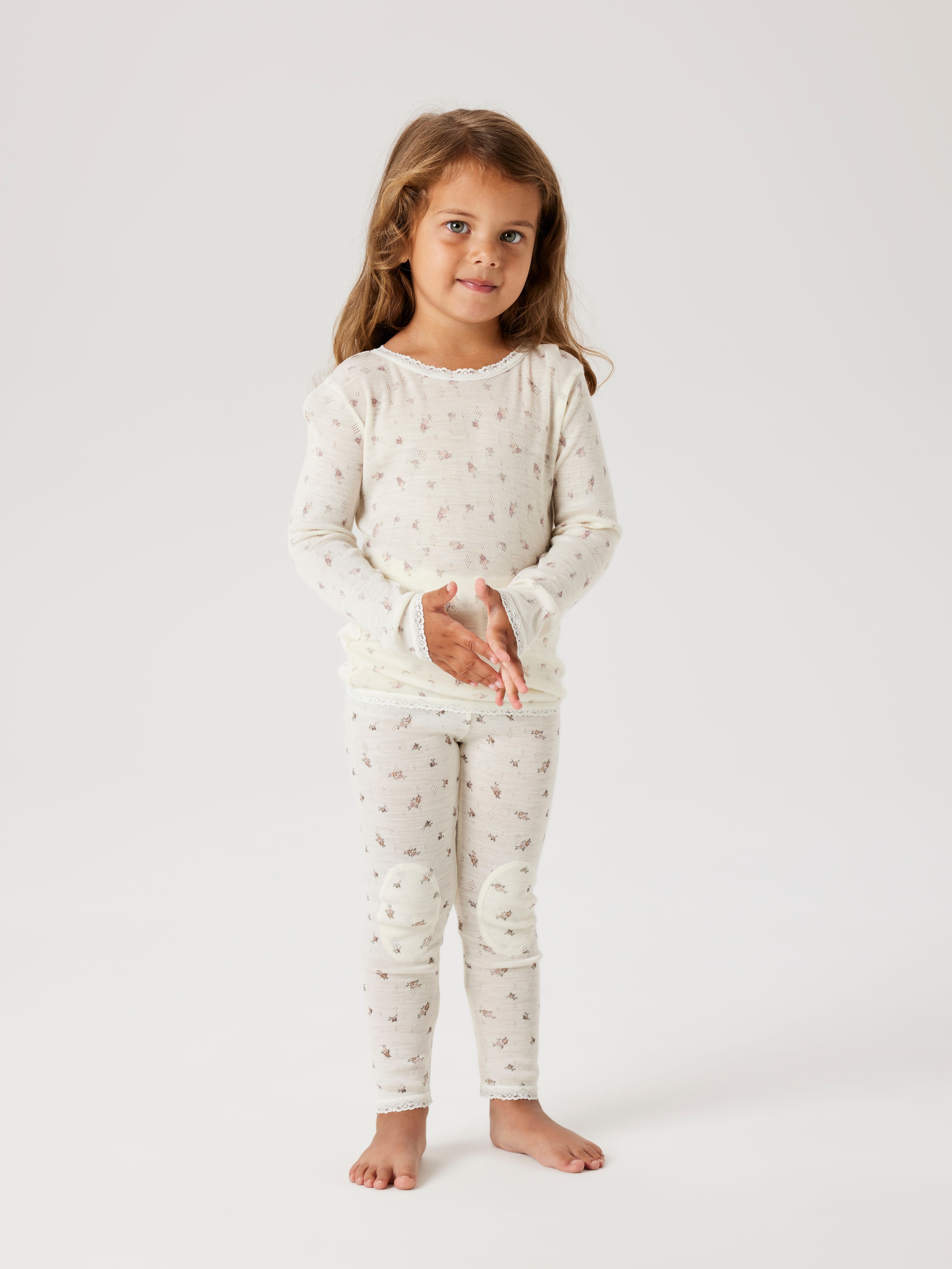 Name It Langarmshirt »NMFWANG WOOL NEEDLE LS TOP NOOS«, aus reiner Merinowolle