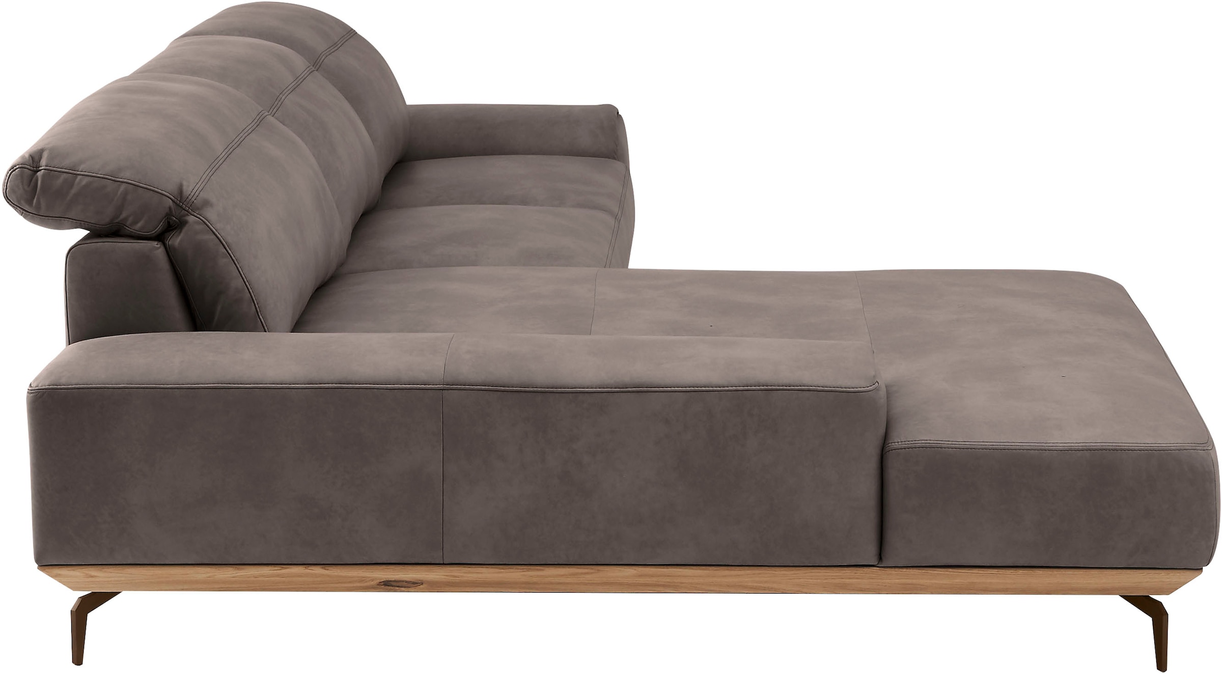 Musterring Wohnlandschaft »MR 2490«, Bronze-Fuß Sitzhöhe 46cm, wahlweise mit Funktionen, Maße 342 x 207 cm