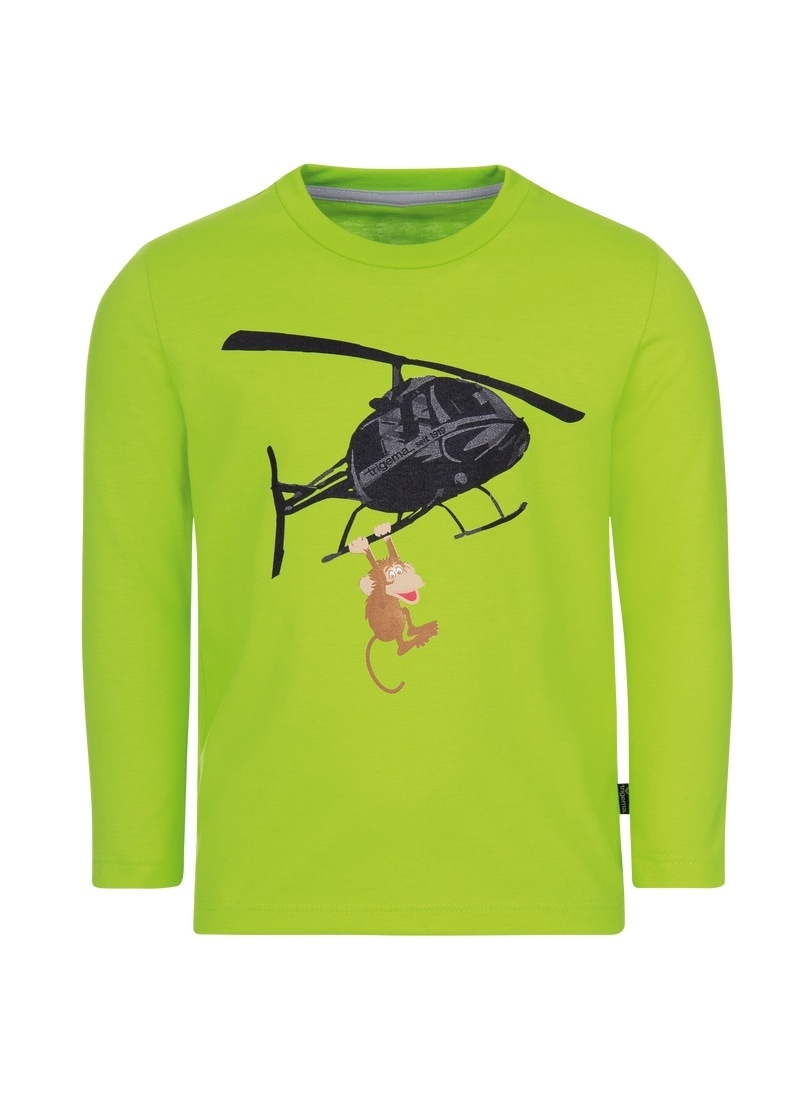 mit Lustiges Hubschrauber-Druck« T-Shirt online Langarm-Shirt »TRIGEMA bei Trigema