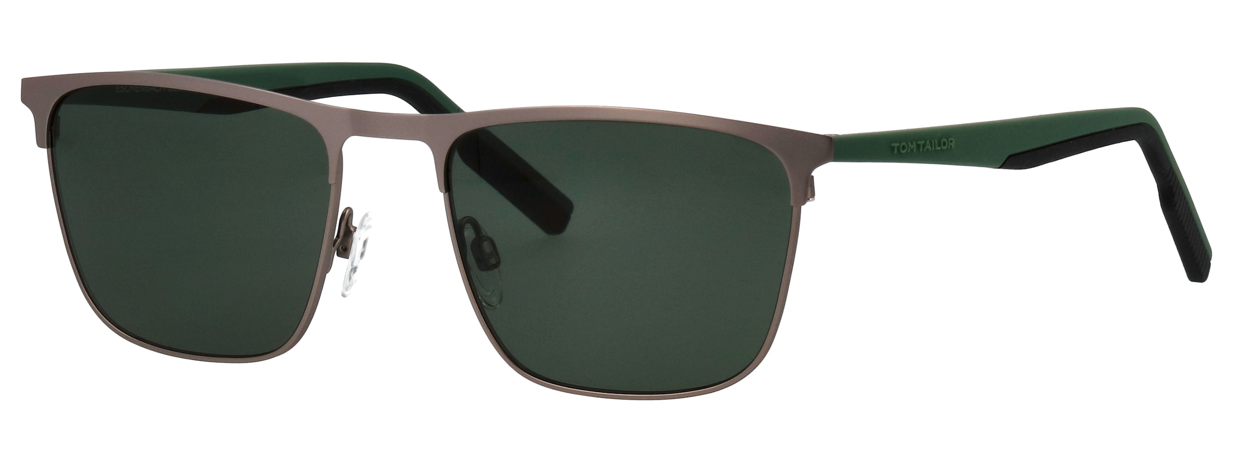 TOM TAILOR Sonnenbrille »Modell 677001« Form Karree/Eckig, Logoschriftzug auf Bügel, Kombifassung