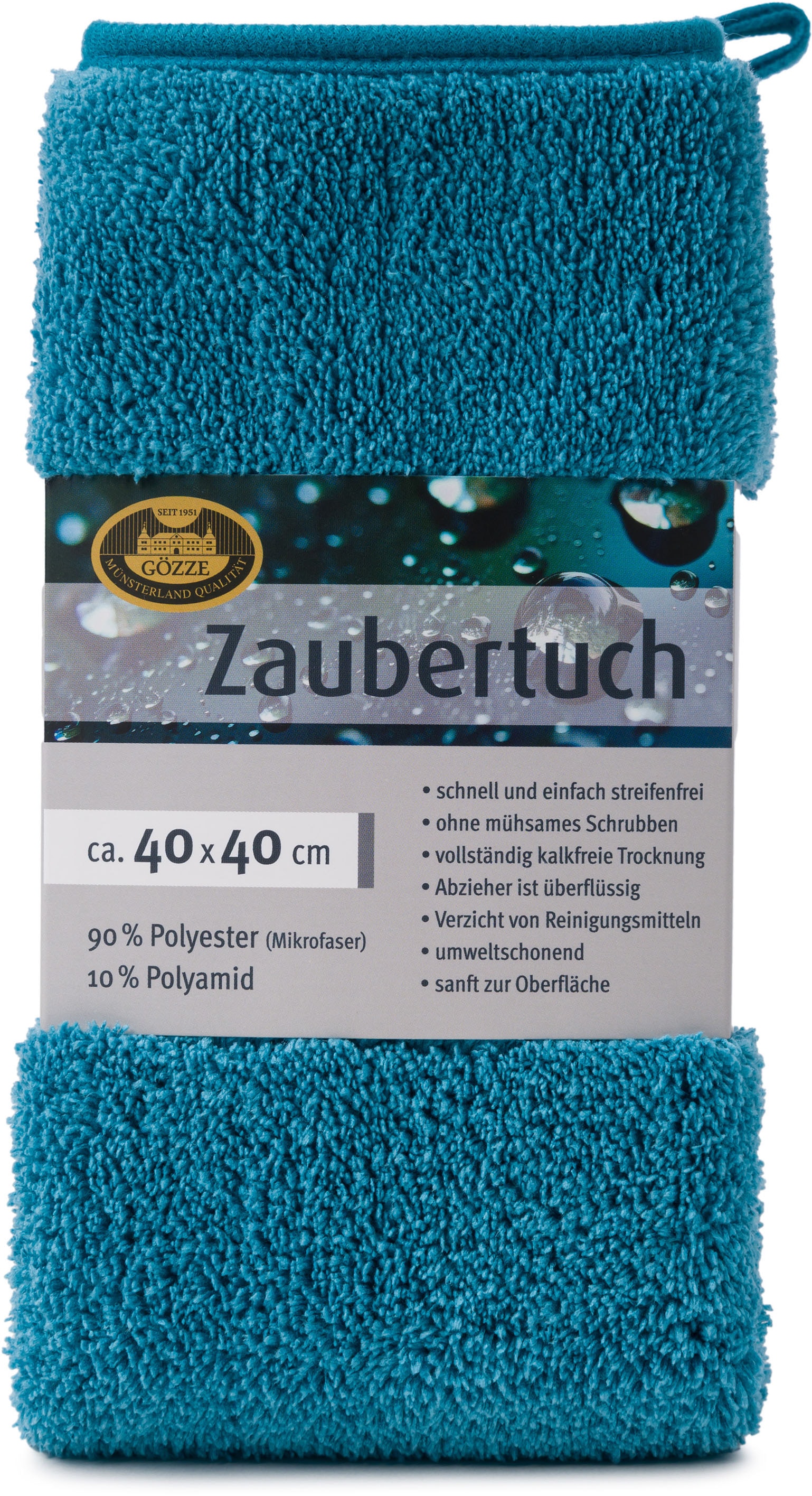 Gözze Mikrofasertuch »Zaubertuch«, Mikrofaser, 40 cmx40 cm, (Set, 2 St.), hohe Wasseraufnahme, extrem saugstark, zum reinigen und trocknen