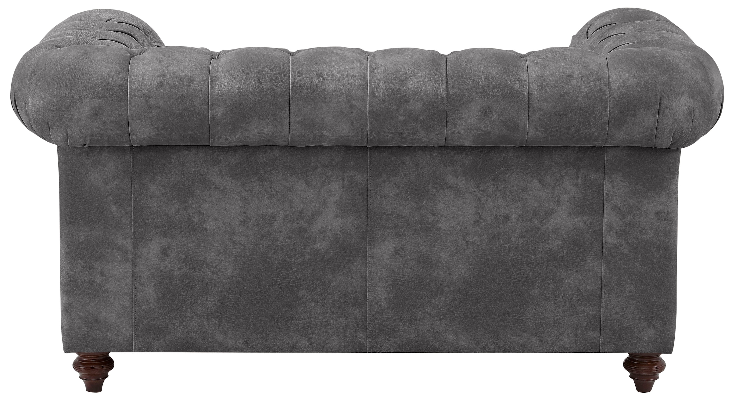 Home affaire Chesterfield-Sofa »Chesterfield 2-Sitzer B/T/H: 150/89/74 cm«, mit hochwertiger Knopfheftung, auch in Leder