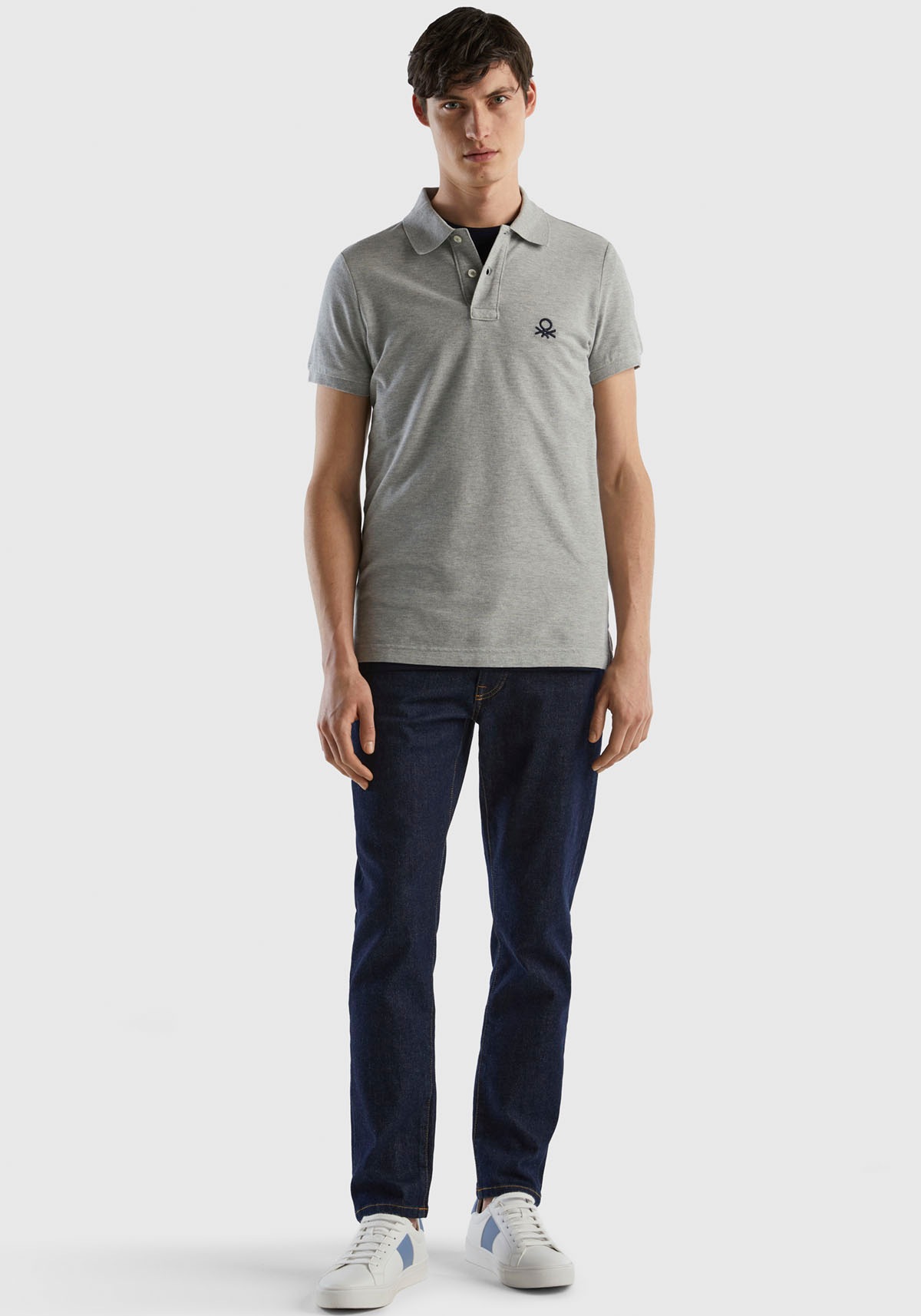 United Colors of Benetton Poloshirt, mit großem Label-Badge