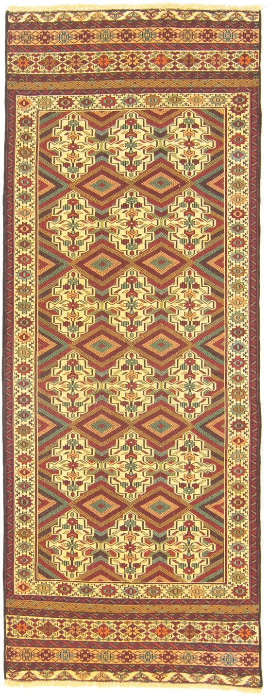 morgenland Wollteppich »Kelim Afghan Teppich handgewebt beige«, rechteckig, günstig online kaufen