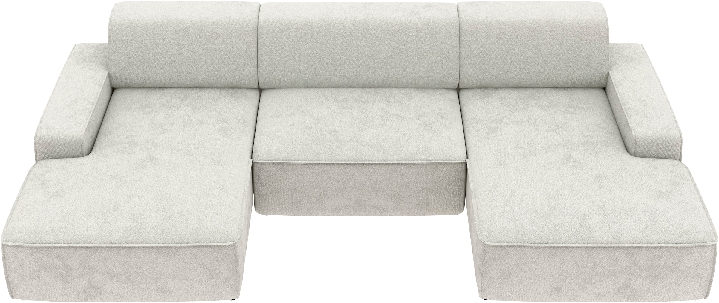 TRENDMANUFAKTUR Wohnlandschaft »Graz, wahlweise mit Sitzvorschub und Bettkasten, U-Form, Breite 329 cm«, in Cord-, haustierfreundlichem LEO Struktur- oder LUMOS-3D-Bezug