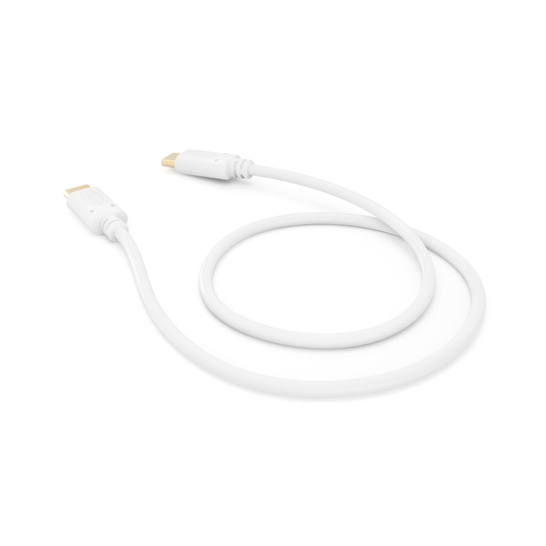 Hama USB-Kabel »Ladekabel, USB-C, 1,5m, weiß«, USB Typ C-USB-C, USB-C, 150 cm, Datenübertragung, Schnellladefunktion