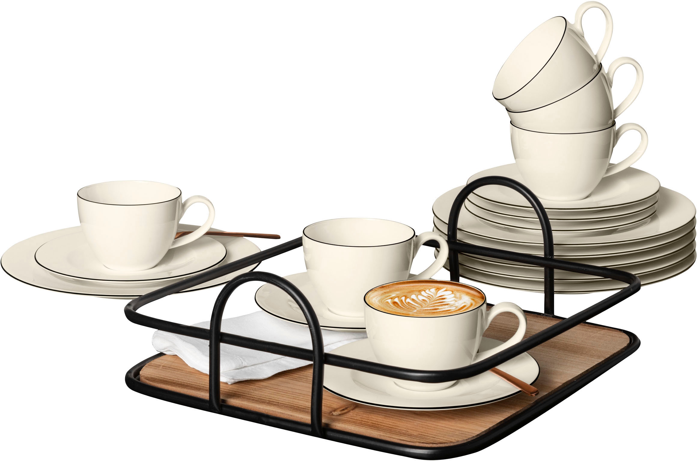 Seltmann Weiden Kaffeeservice »Geschirr-Set, Service Zoè« schlicht und deze günstig online kaufen