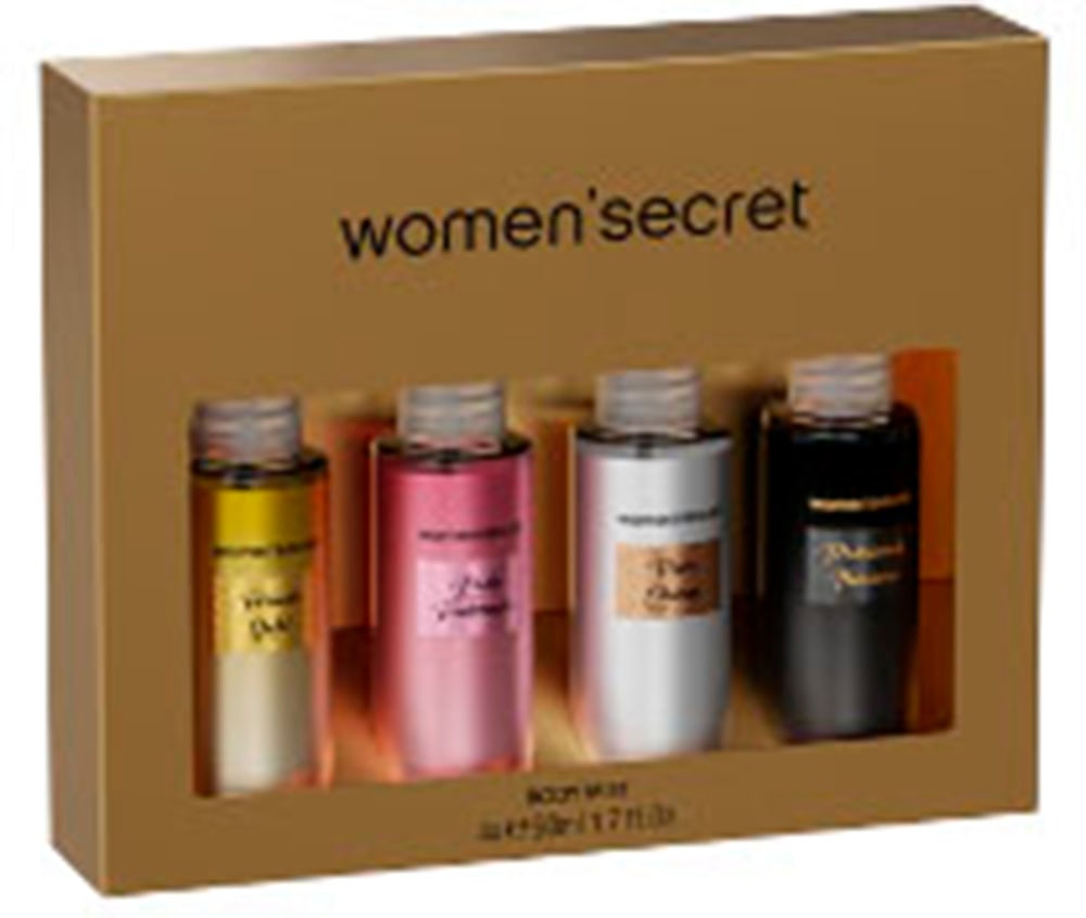 women'secret Duft-Set »Women Secret Body Mist 4x 50ml Set "Glitter"«, (Set, 4 tlg.)