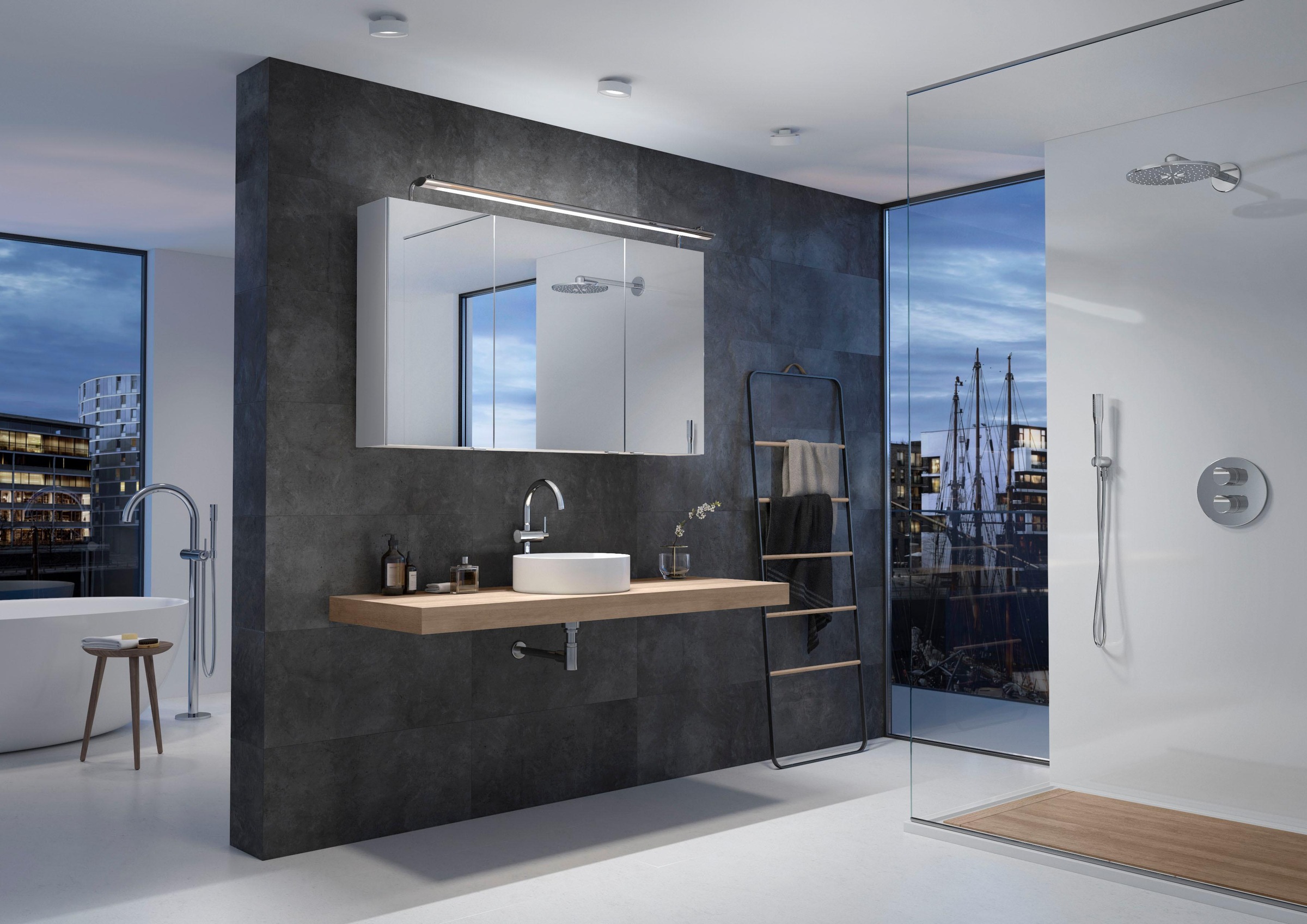 Saphir Spiegelschrank »3980« vormontiert