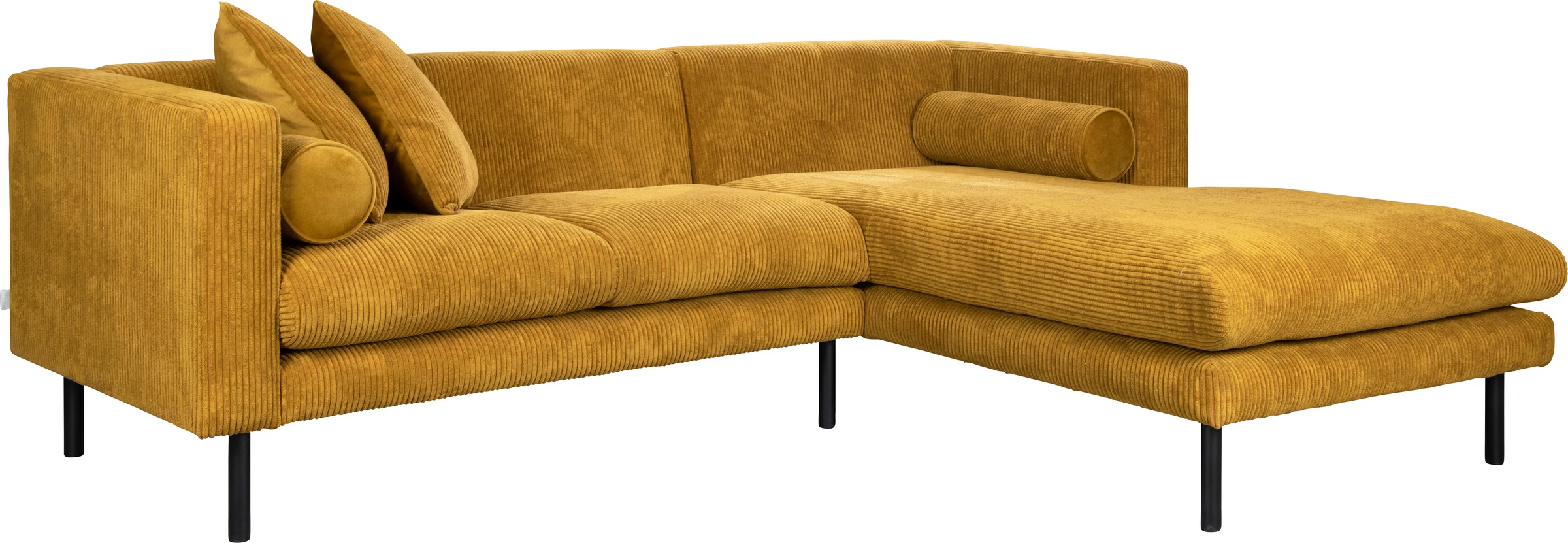 Guido Maria Kretschmer Home&Living Ecksofa »Lillibeth L-Form Designsofa, Maße B/T/H: 240/173/83 cm«, Zierkissen als Wendekissen, in Samtoptik oder Cord