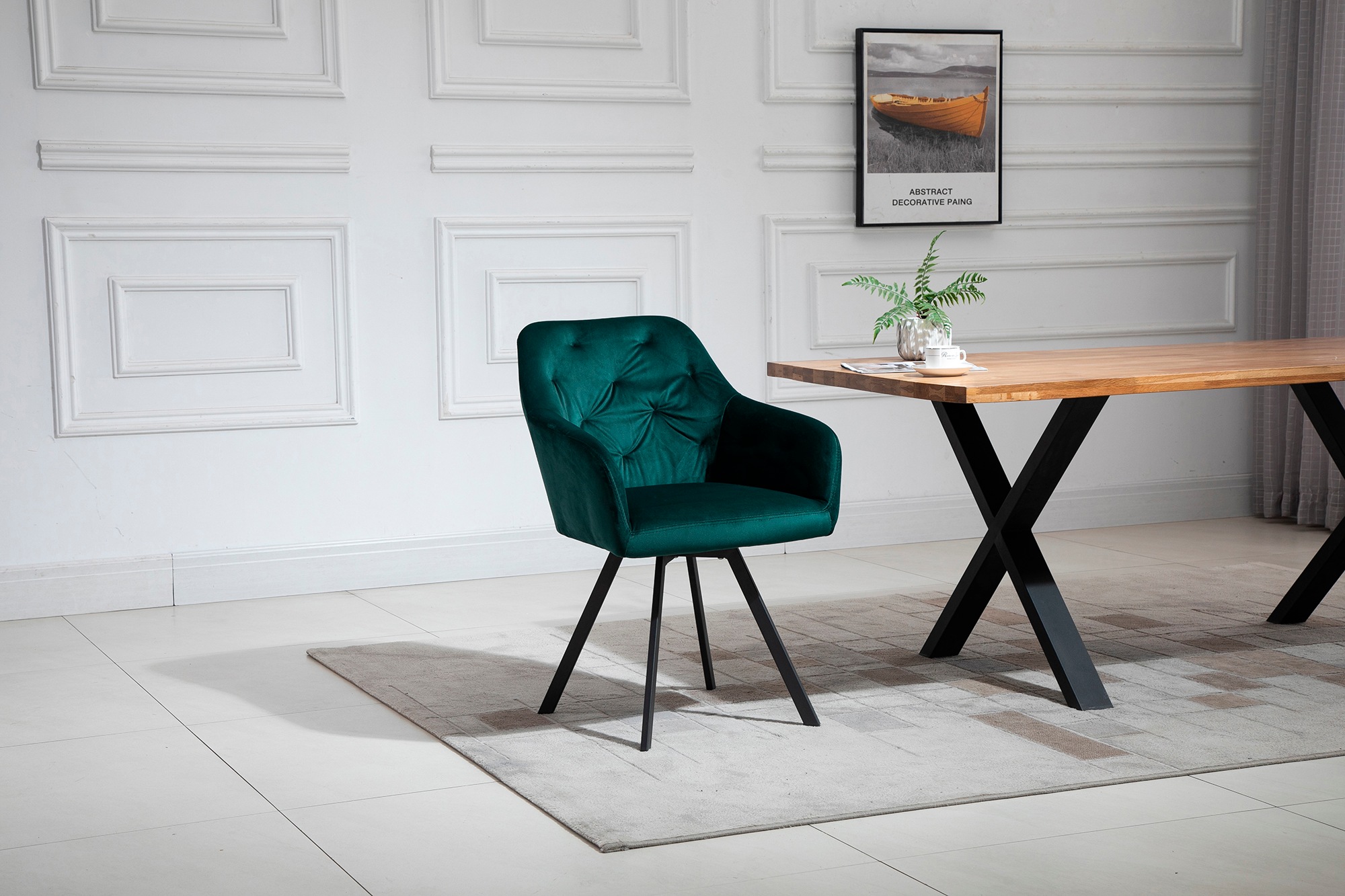 SalesFever Esszimmerstuhl »Toronto Stuhl - Stilvoller Armlehnstuhl mit Step günstig online kaufen