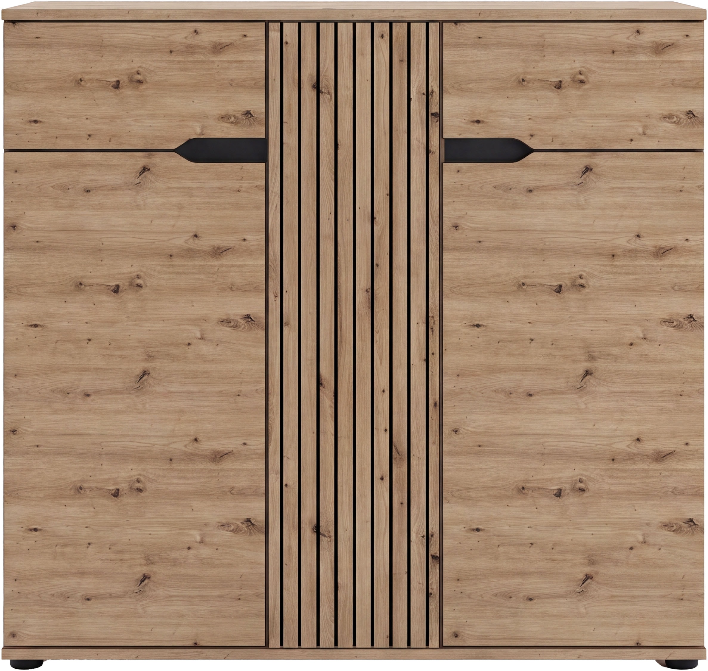 OTTO home Schuhkommode »FJELL, Breite 104cm, 3 Türen, 2 Schubkästen, 6 Einlegeböden, 9 Fächer« Garderobenschrank, Schuhschrank, Kommode, Sideboard, Anrichte