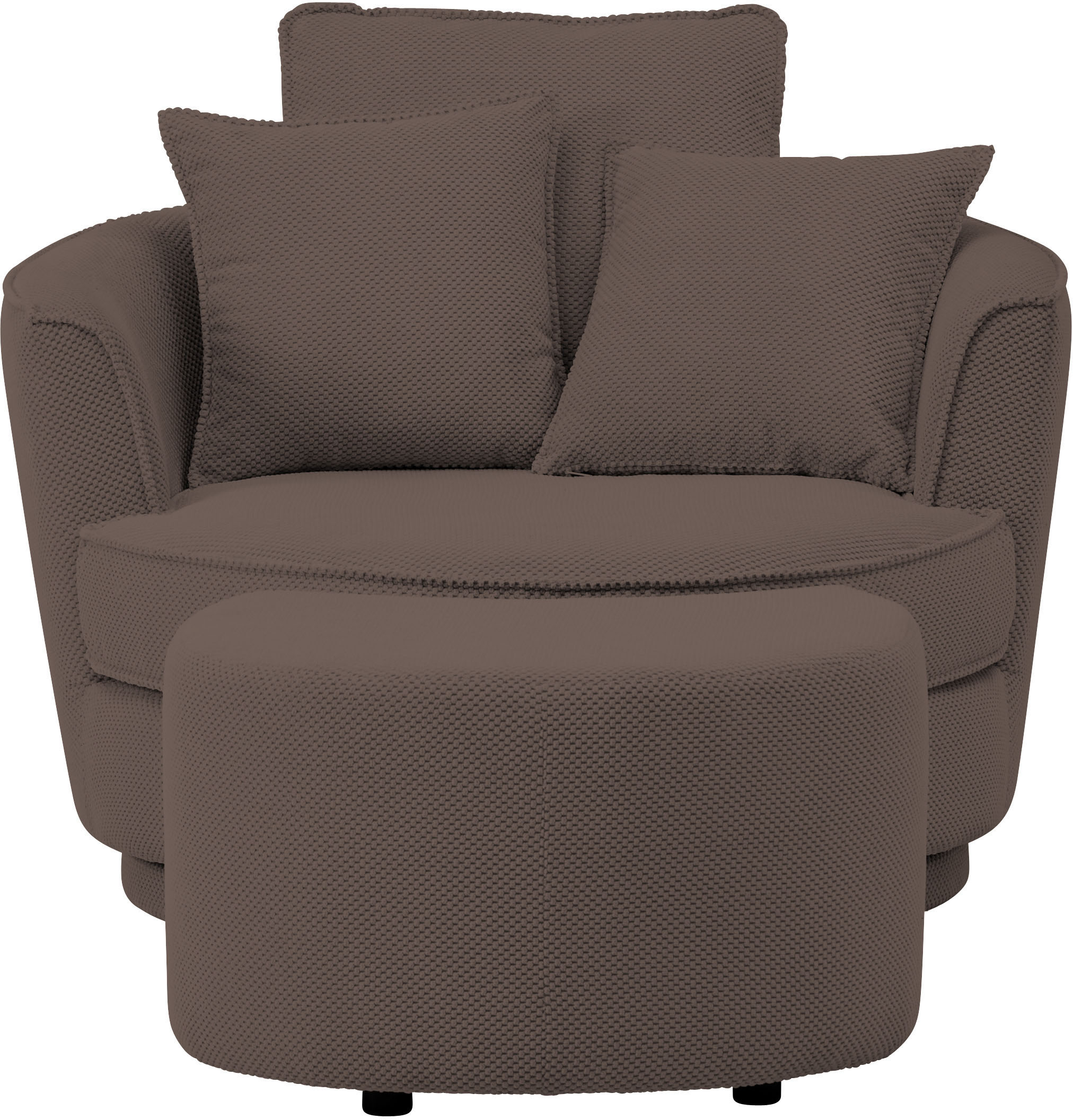 Leonique Drehsessel »MAISIE, Love Seat XXL Lese-Sessel, Big-Sessel mit Hock günstig online kaufen