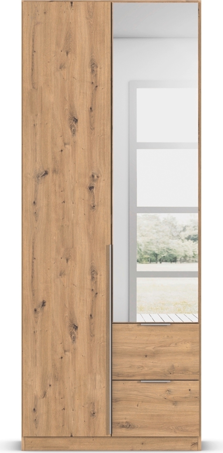 rauch Drehtürenschrank »Kleiderschrank Schrank Garderobe AGORDO mit Dekor- oder Hochglanzfront«, (in zwei Griff-Farben mit Dekor- oder Hochglanzfront), mit Außenschubkästen, in 6 Breiten und 2 Höhen MADE IN GERMANY