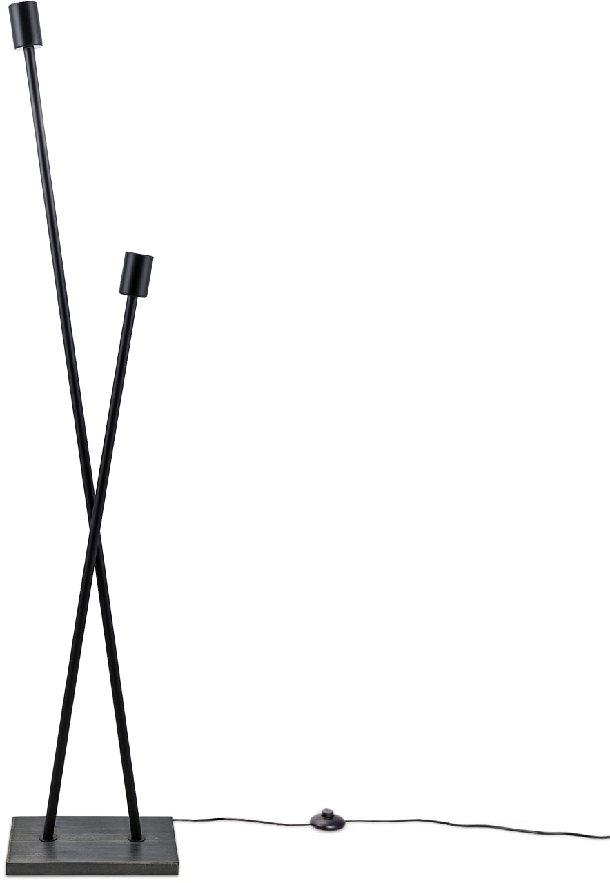 Paco Home Stehlampe »IKS«, 2 flammig, Leuchtmittel E27   ohne Leuchtmittel, günstig online kaufen