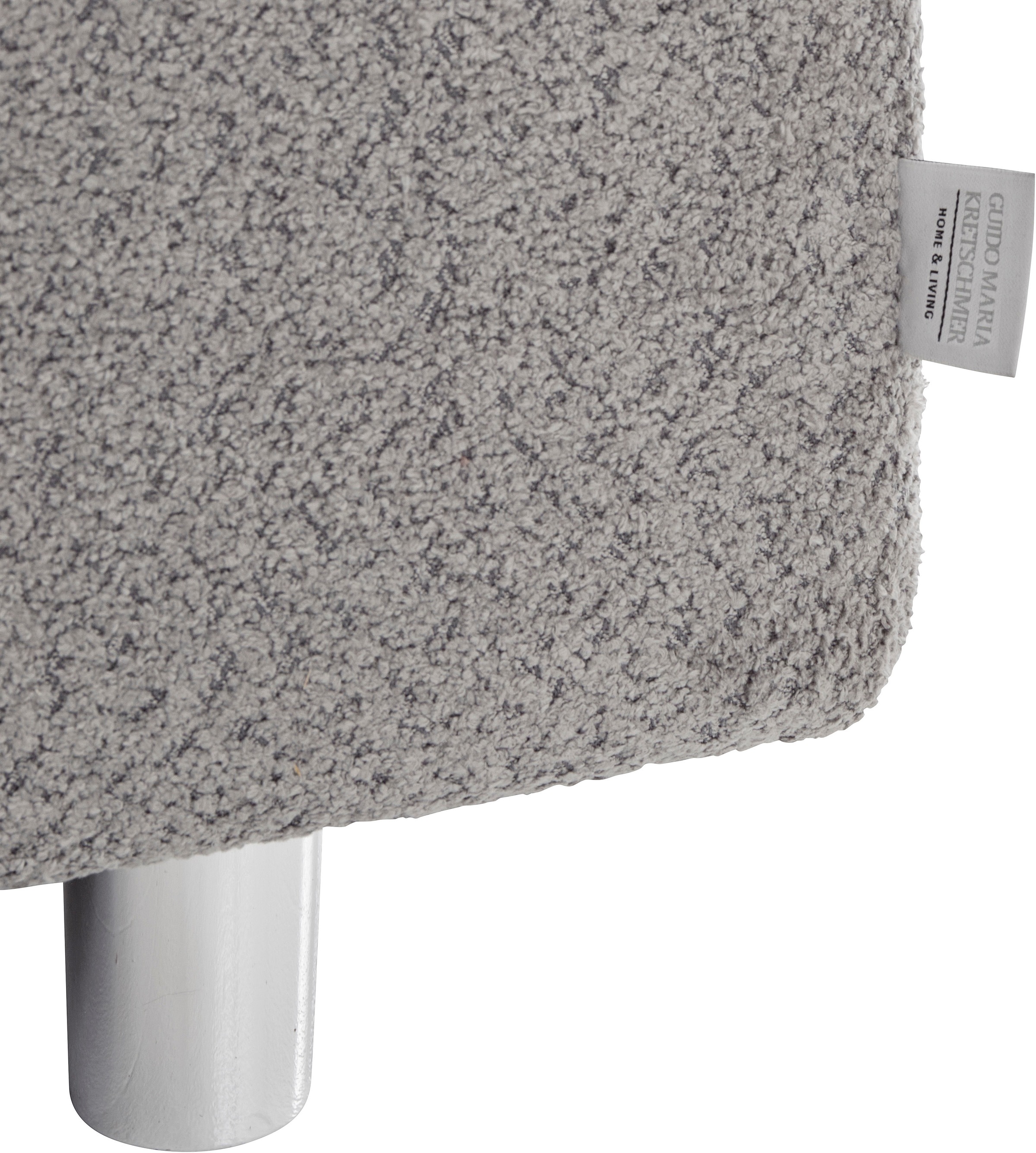 Guido Maria Kretschmer Home&Living Ecksofa »Györ«, L-Form, wahlweise mit Bettfunktion und Bettkasten incl. 2 Zierkissen