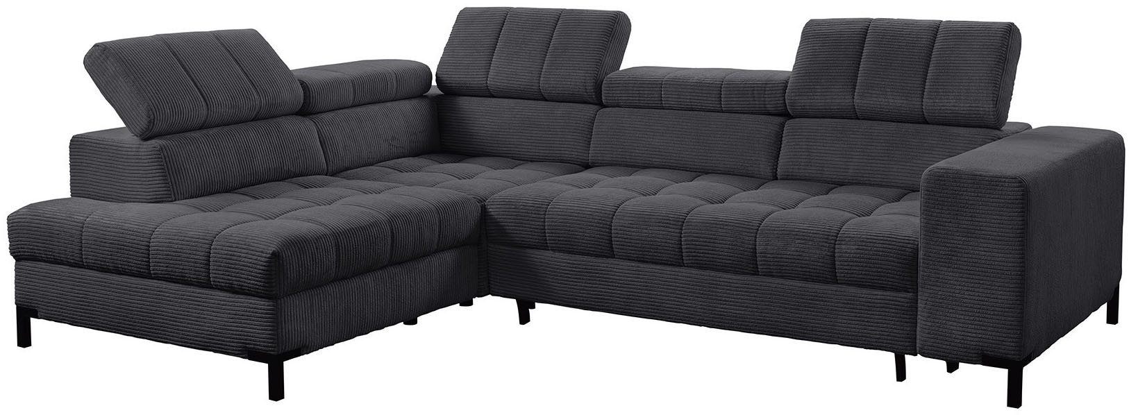 exxpo - sofa fashion Ecksofa »Bocco, hochwertige Verarbeitung, toller Sitzkomfort, bequem, L-Form« wahlweise mit Bettfunktion u. Bettkasten, inkl. Kopfteilverstellung