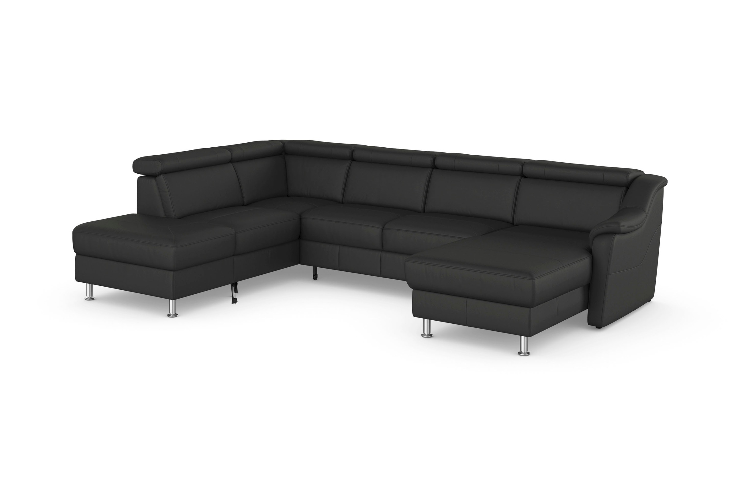 sit&more Wohnlandschaft »Freetown U-Form«, Kopfteilverstellung und Federkern, wahlweise mit Bettfunktion