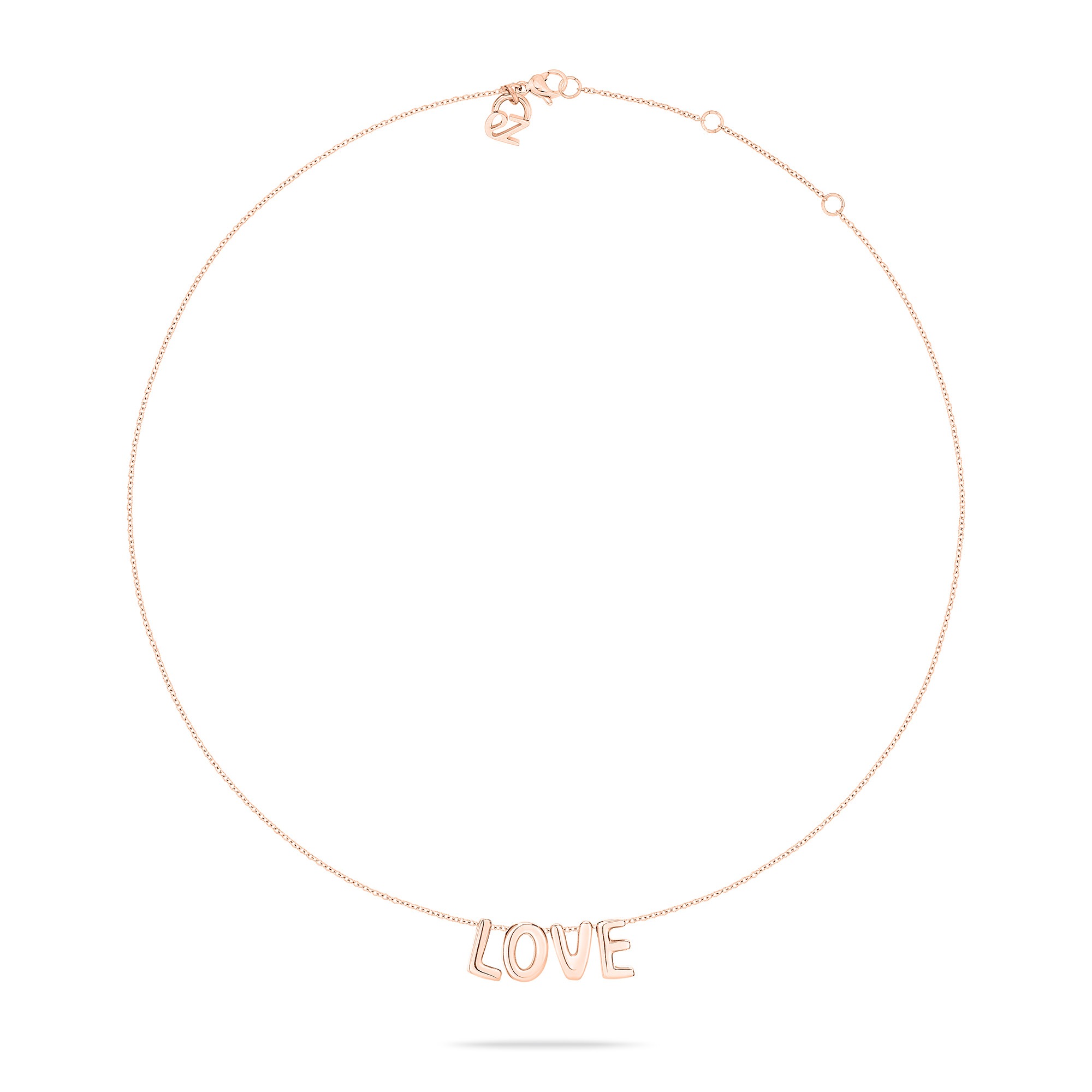 Echtzeit Kette mit Anhänger »Schmuck Geschenk Edelstahl Halskette Love Letters«