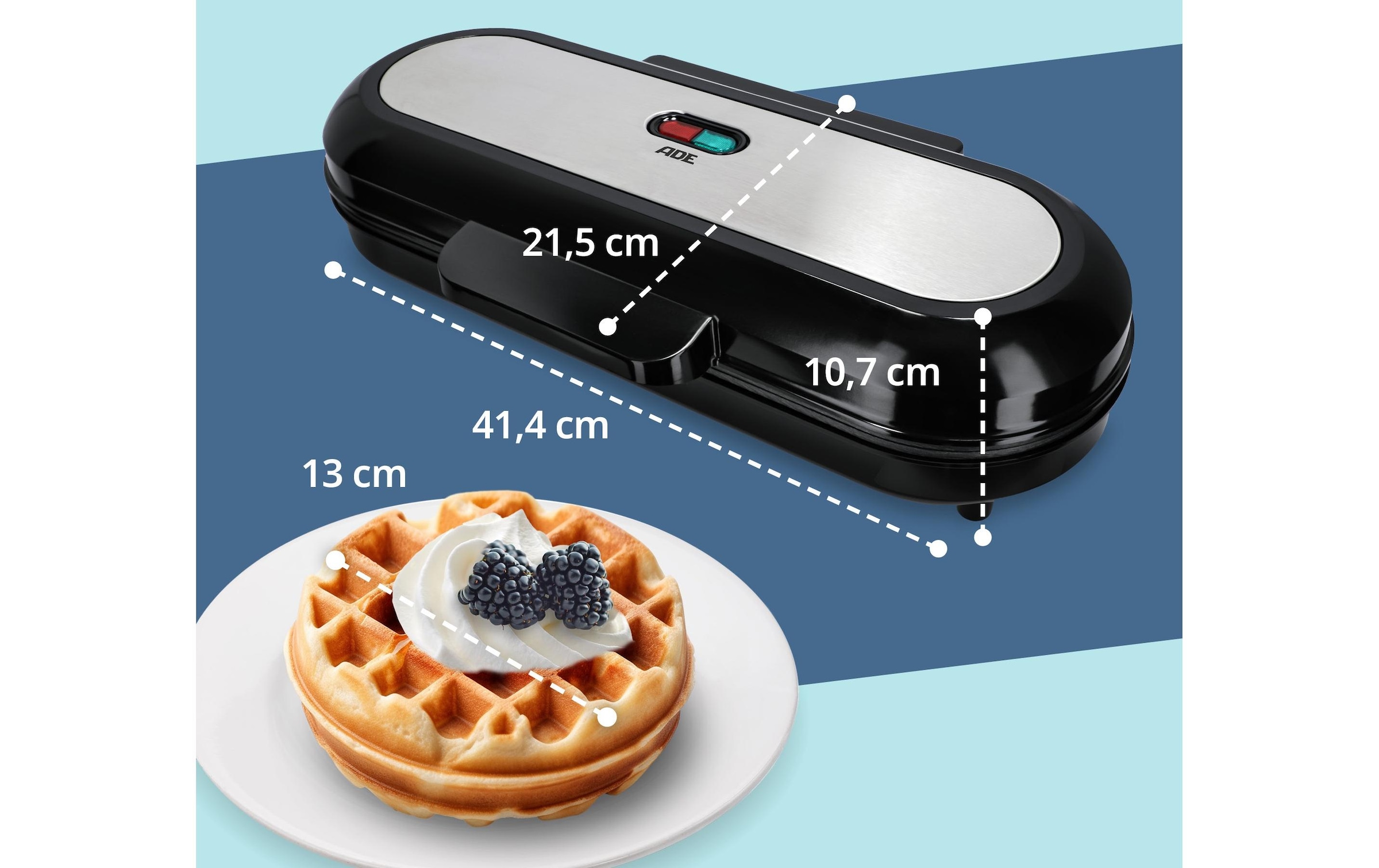 ADE Waffeleisen »XXL KA2304« 1200 W