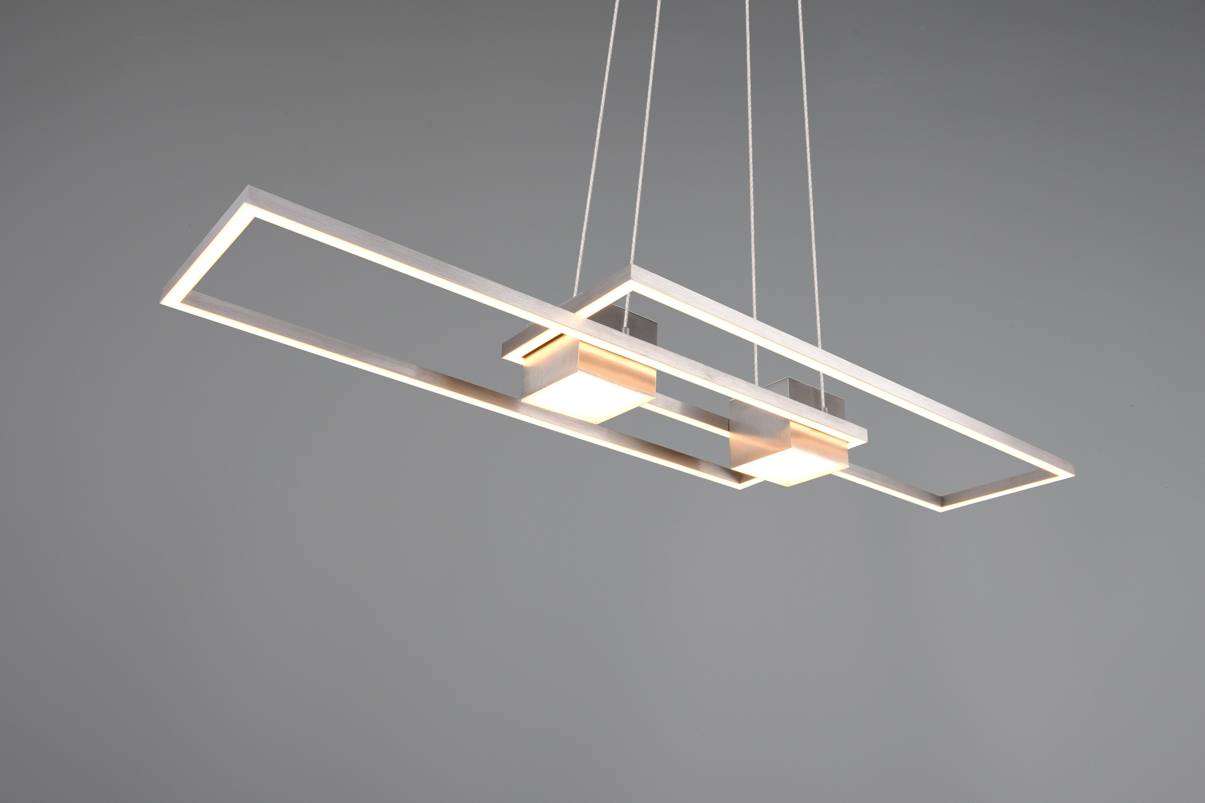 TRIO Leuchten LED Pendelleuchte »ALBANY, LED Hängelampe Wohnzimmer mit Fernbedienung, dimmbar, CCT«, 1 flammig, Leuchtmittel LED-Board | LED fest integriert, Lichtfarbe einstellbar, Memoryfunktion, Nachtlicht, up-and-down Licht