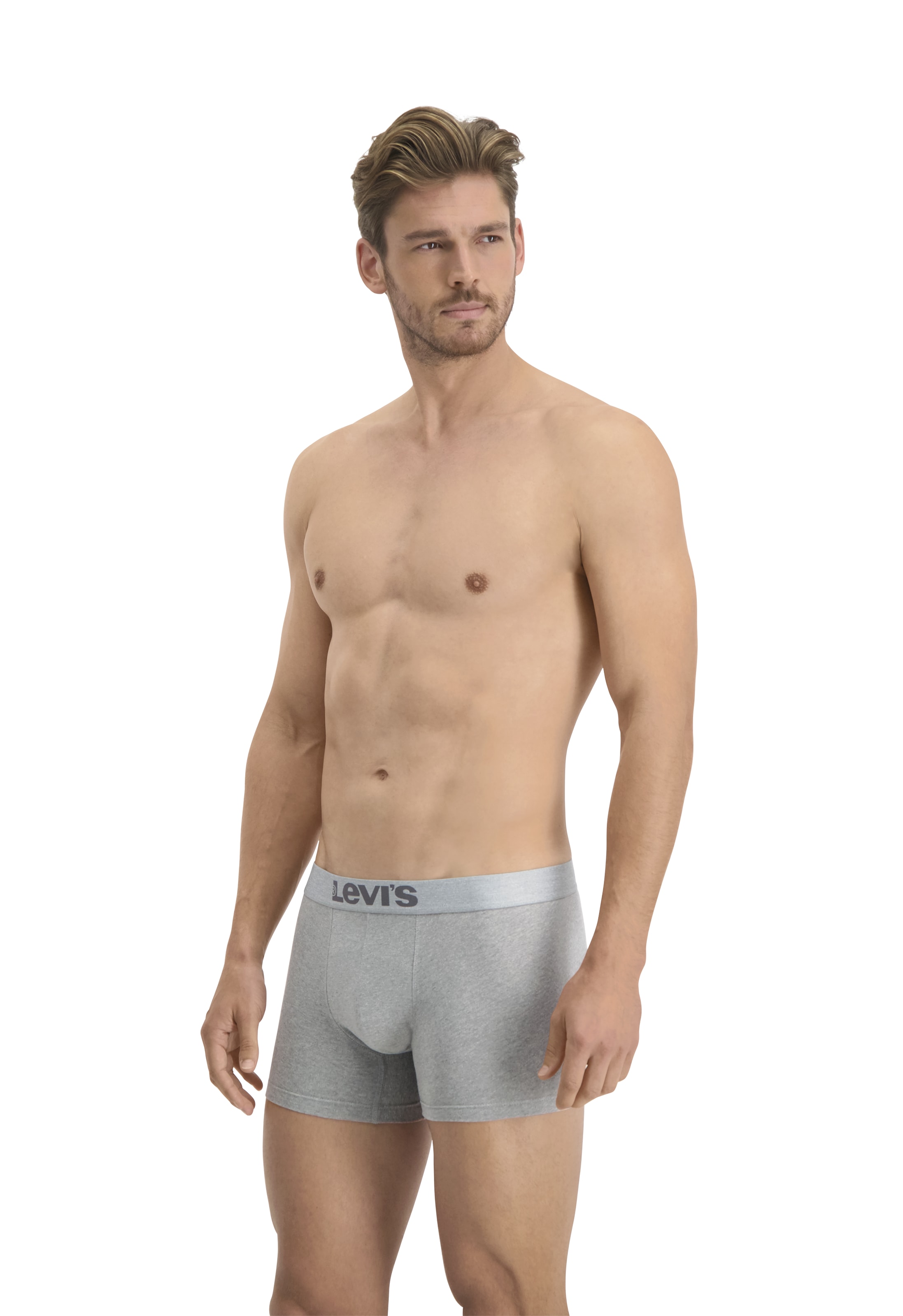 Levi's® Boxershorts »LEVIS MEN MEL WB BOXER BRIEF ORG CO 2P«, (2er Pack), mit breitem Logobund