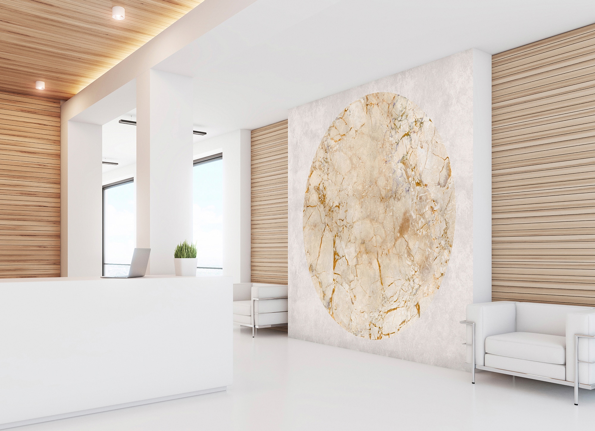 living walls Fototapete »Walls by Patel Venus«, Fototapete Marmor venus 5,00 m x 2,70 m 200 g Vlies Premium Tapete