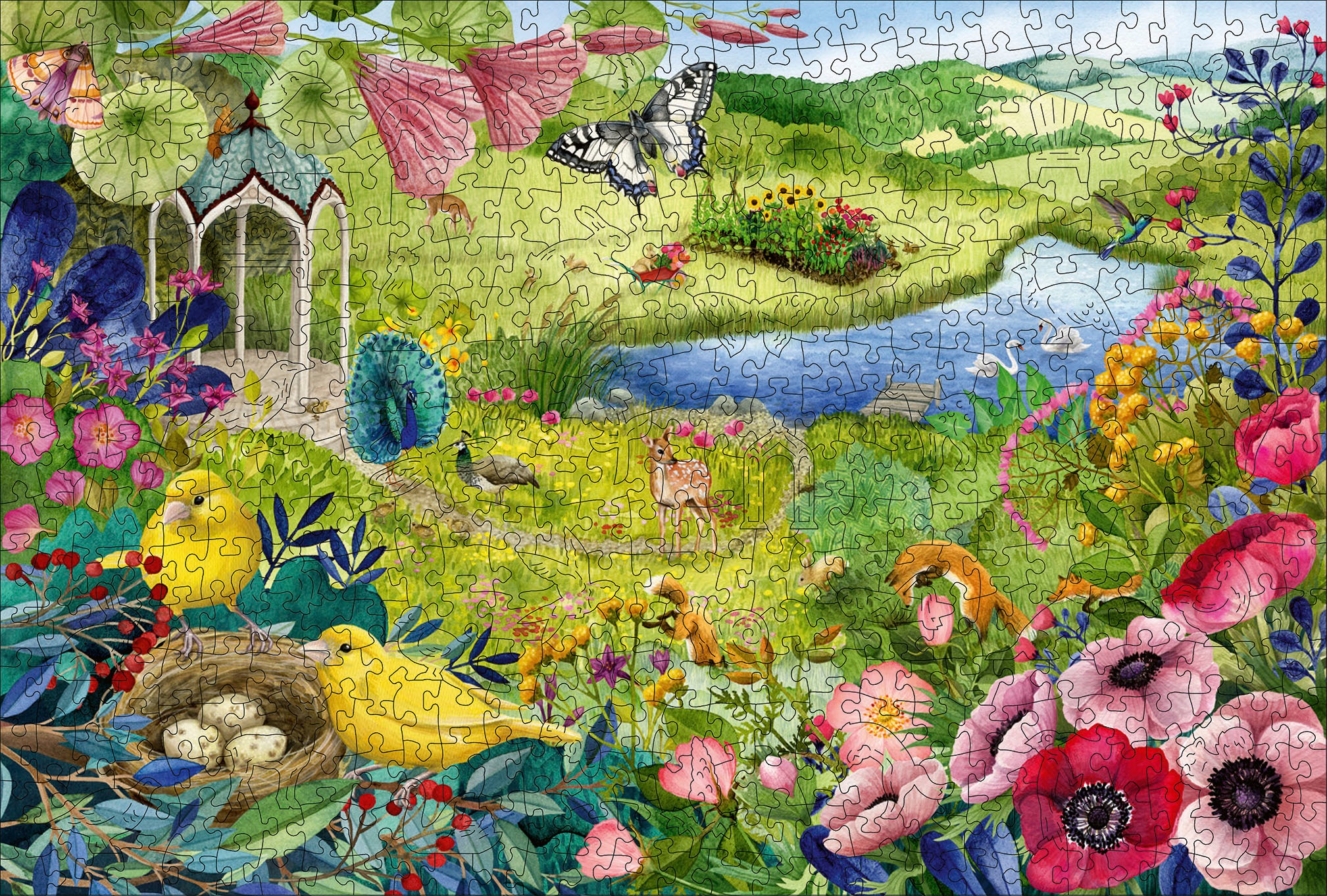 Ravensburger Puzzle »Wooden, Wilder Garten«, Made in Europe
