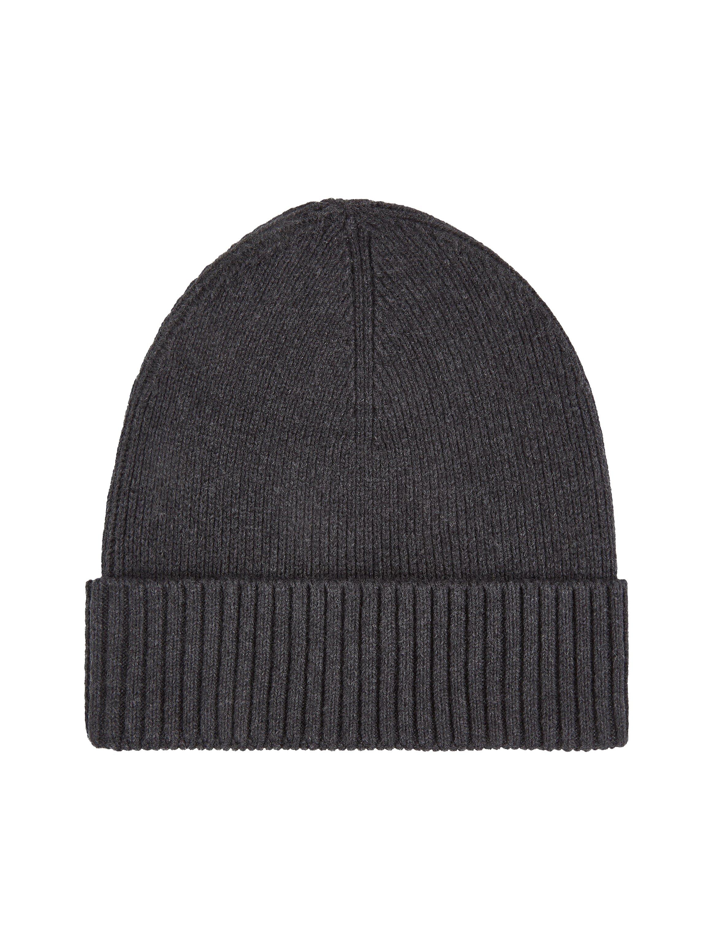 Tommy Hilfiger Strickmütze »TH FLAG PIMA COTTON BEANIE« Beanie mit Logostickerei, mit Kaschmiranteil Unisex