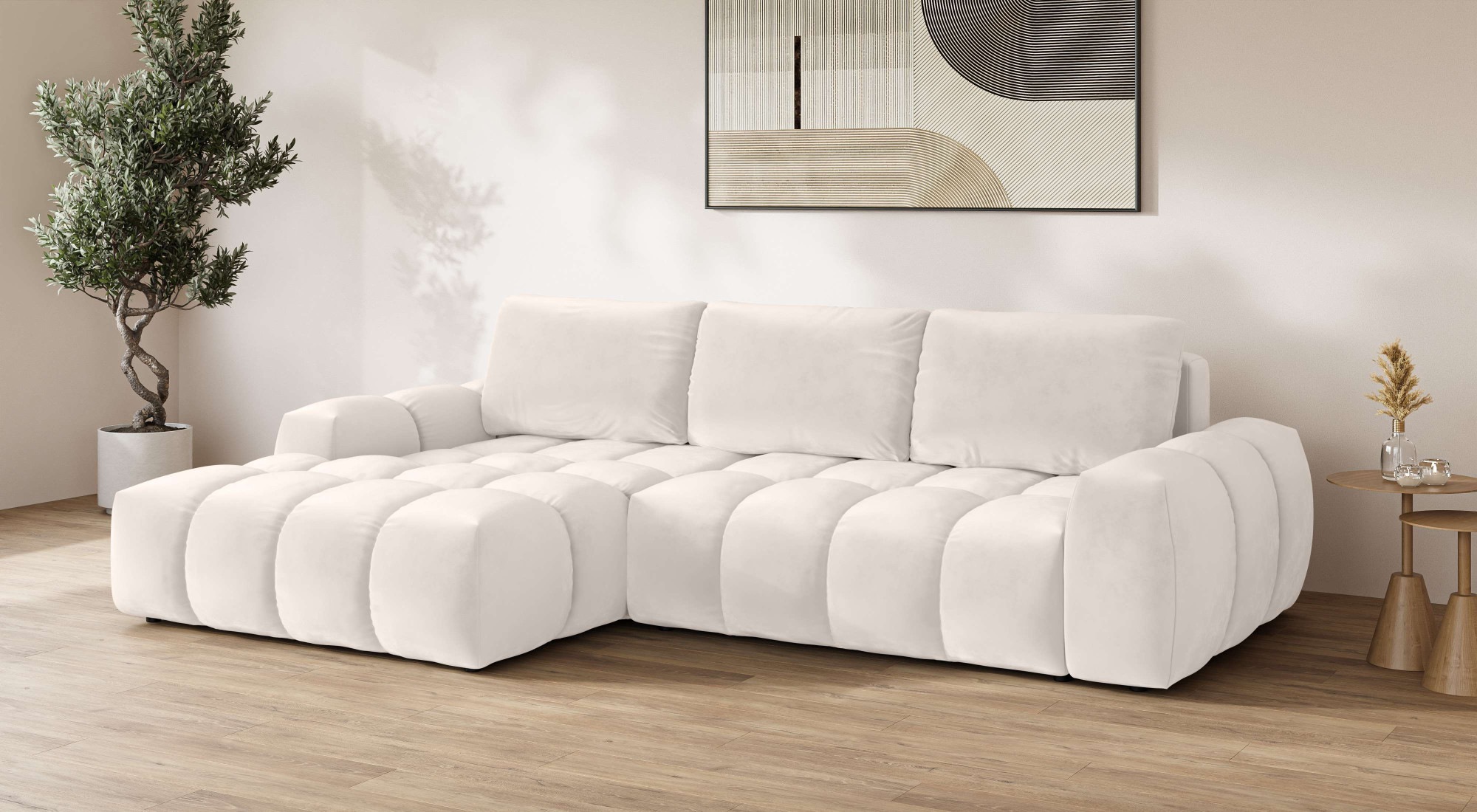 INOSIGN Ecksofa »AZITA klein optionale Schlafsofa mit Bettkasten, B/T/H: 27 günstig online kaufen