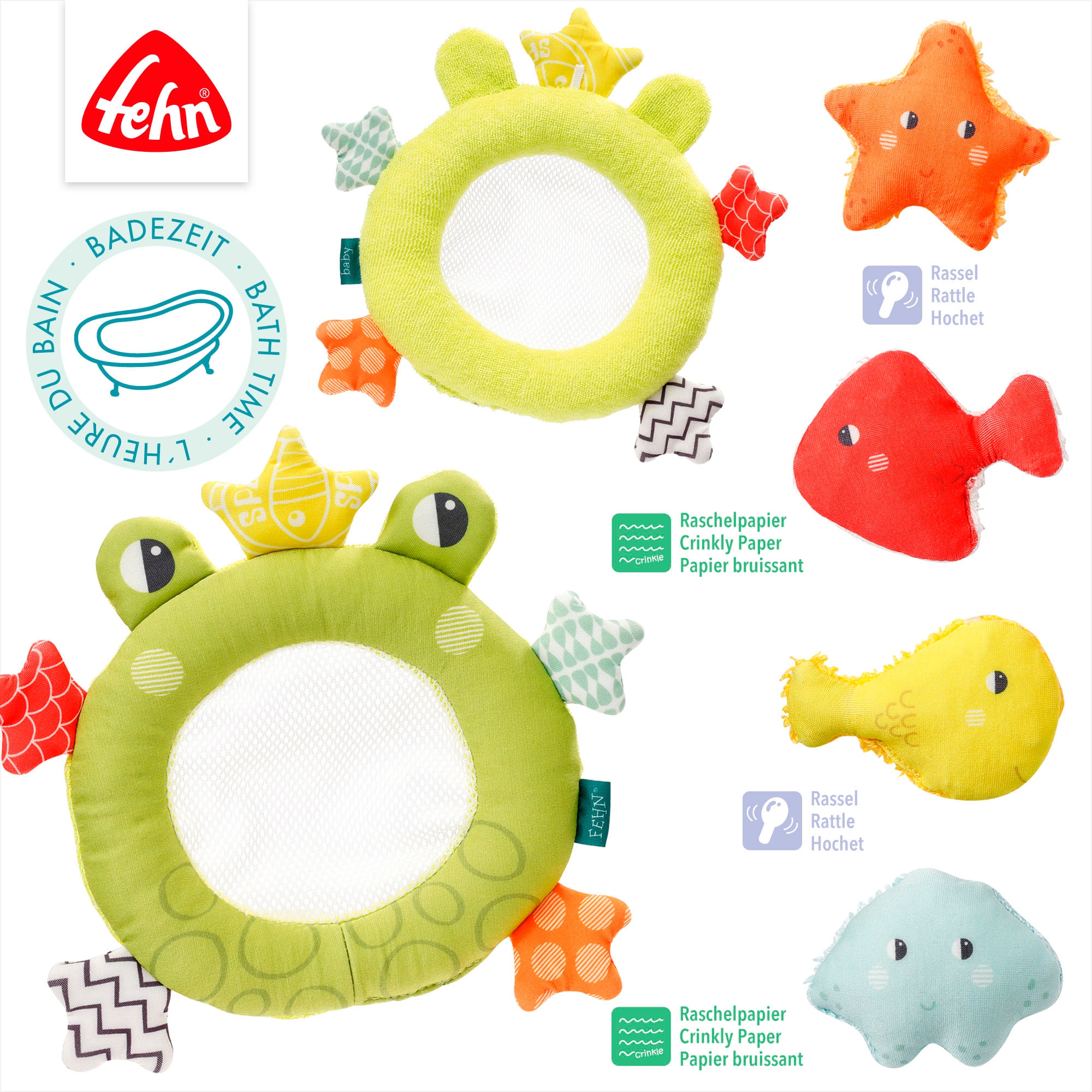 Fehn Badespielzeug »Plansch & Play, Badekescher Frosch«