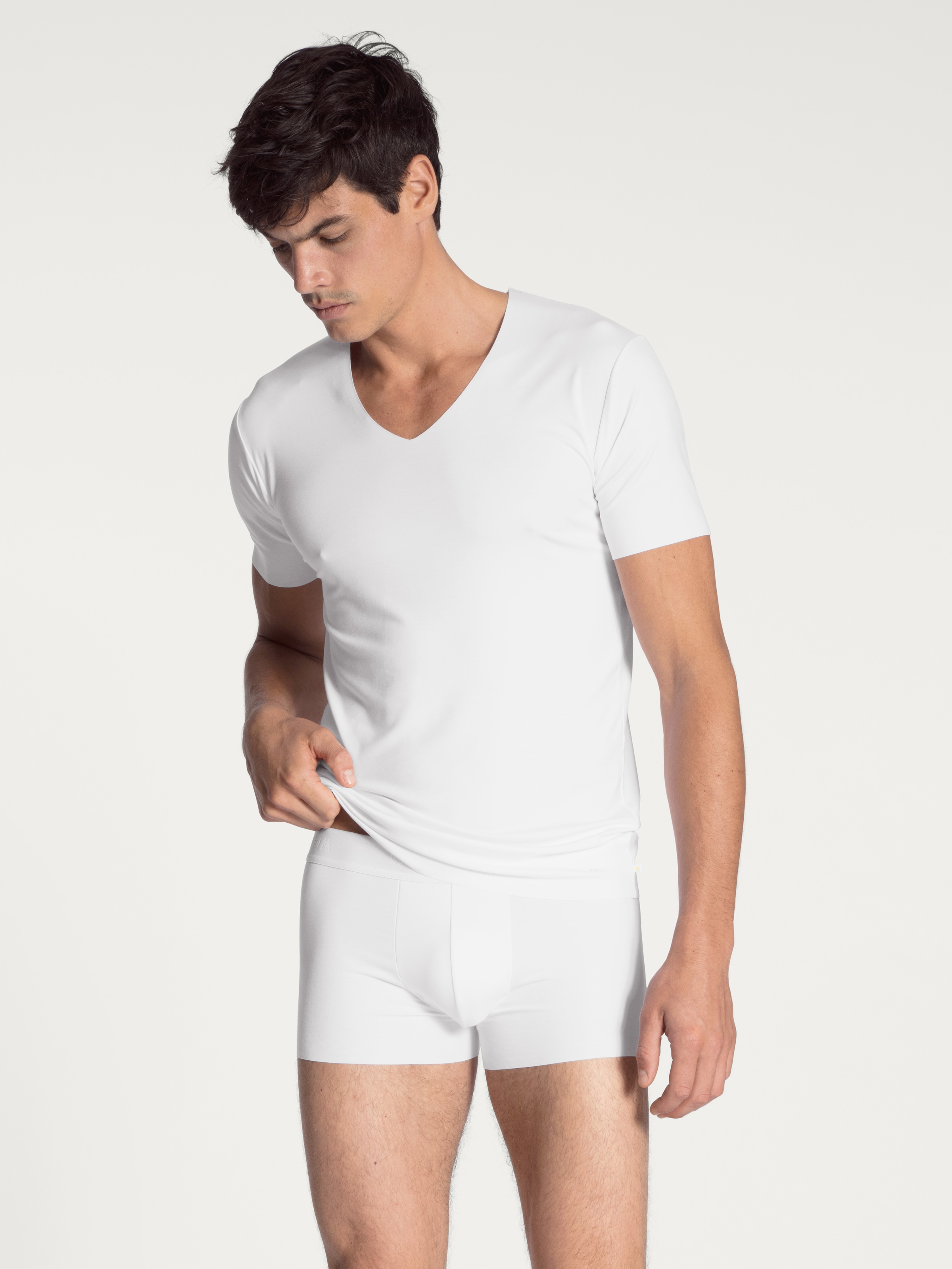 CALIDA Boxershorts »Clean Line«, Interlock, ohne Eingriff, elastisch, schnell trocknend, weich