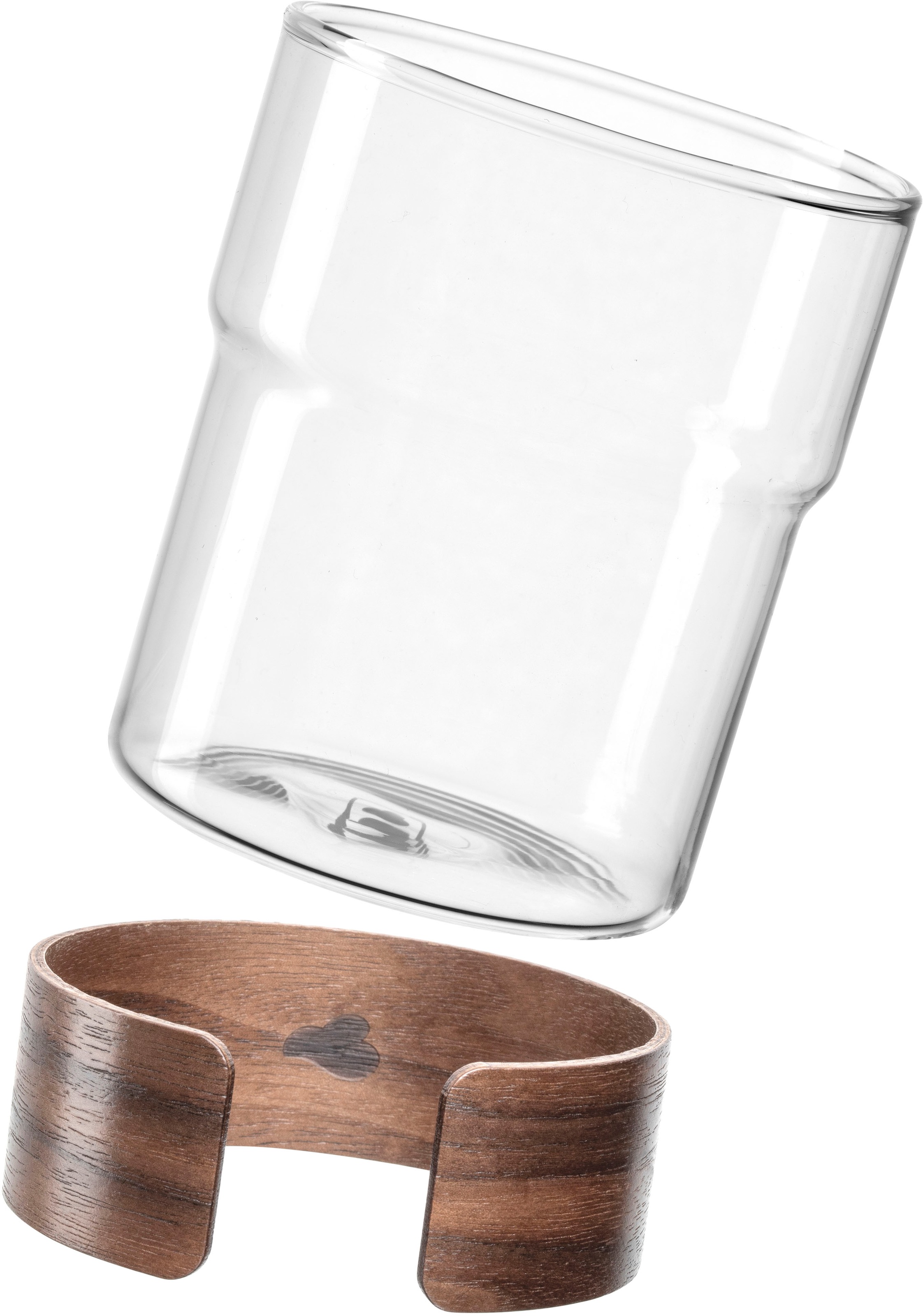 LEONARDO Becher »NOVO LEGNO, 2er Set«, (Set, 2 tlg.), Becher mit Holzspange