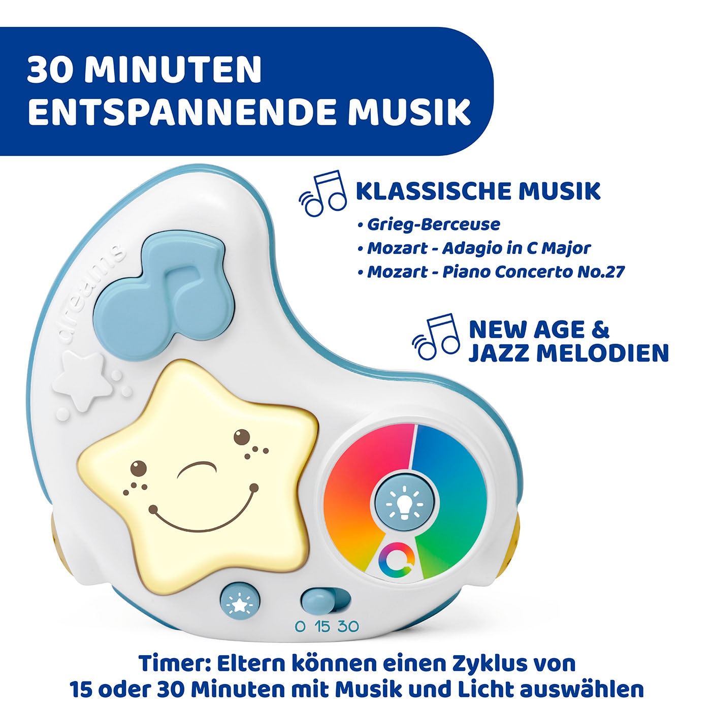 Chicco Baby Gym »Farbspiel Gym, Blue«, mit Projektionen und Melodien
