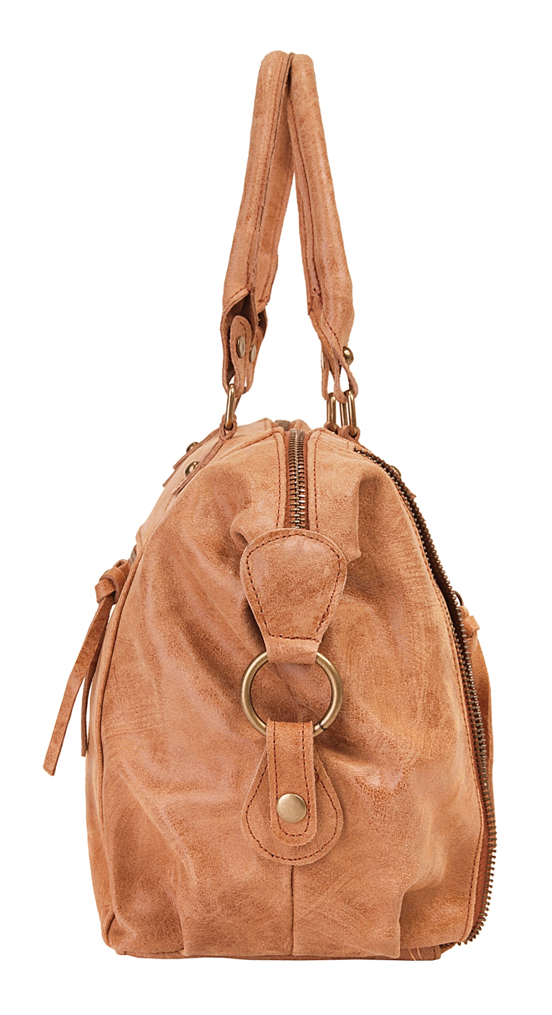 Samantha Look Henkeltasche, echt Leder, Made in Italy