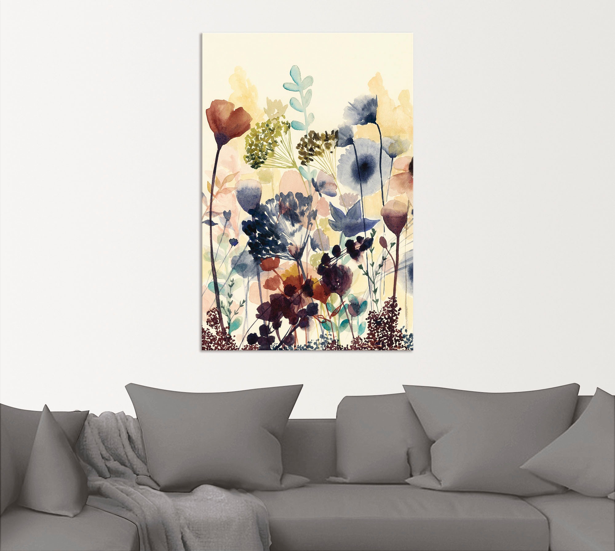Artland Wandbild »Sonnengetrocknete Blüten I« Blumenwiese 1 Stk. tlg. als A günstig online kaufen