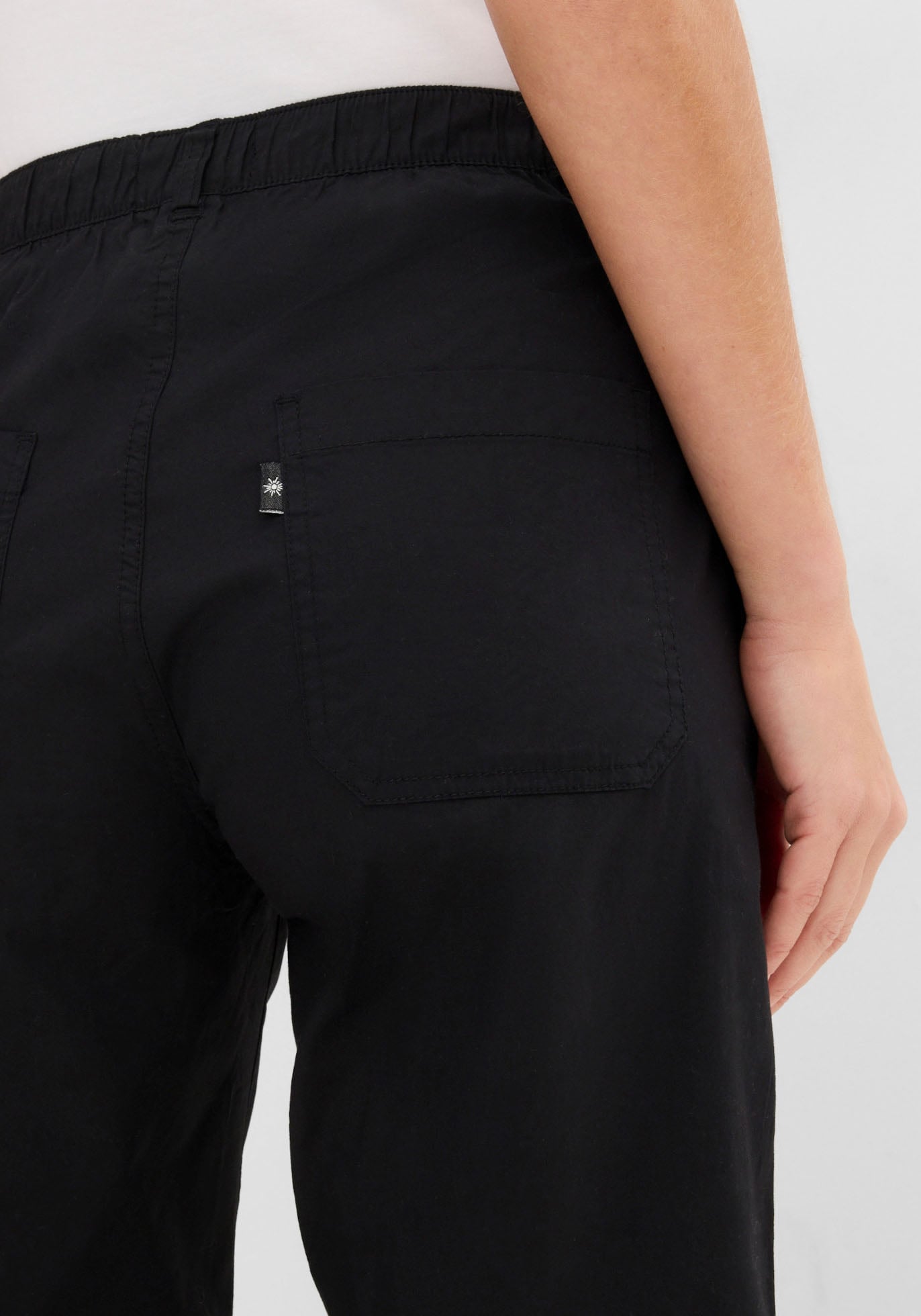 bonprix Longbermudas  aus Baumwolle mit Elasthan, Regular Fit, mit Komfortbund