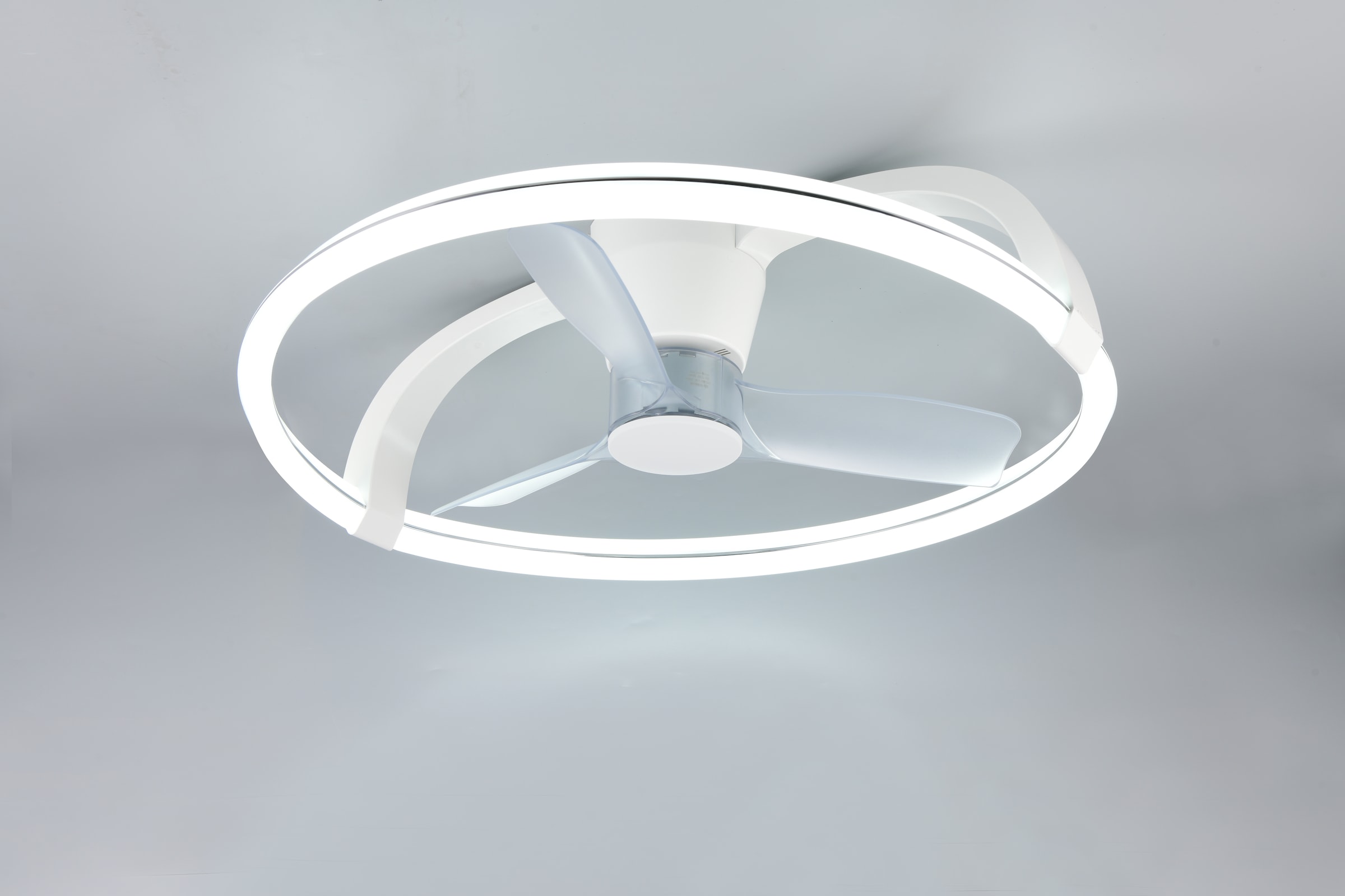 REALITY Leuchten LED Deckenleuchte »STOCKHOLM mit Ventilator, Deckenventilator mit Licht inklFernbedienung«, 1 flammig, Leuchtmittel LED-Board | LED fest integriert, 6 Geschwindigkeiten Timer Vor- & Rücklauf LED dimmbar CCT Nachtlicht