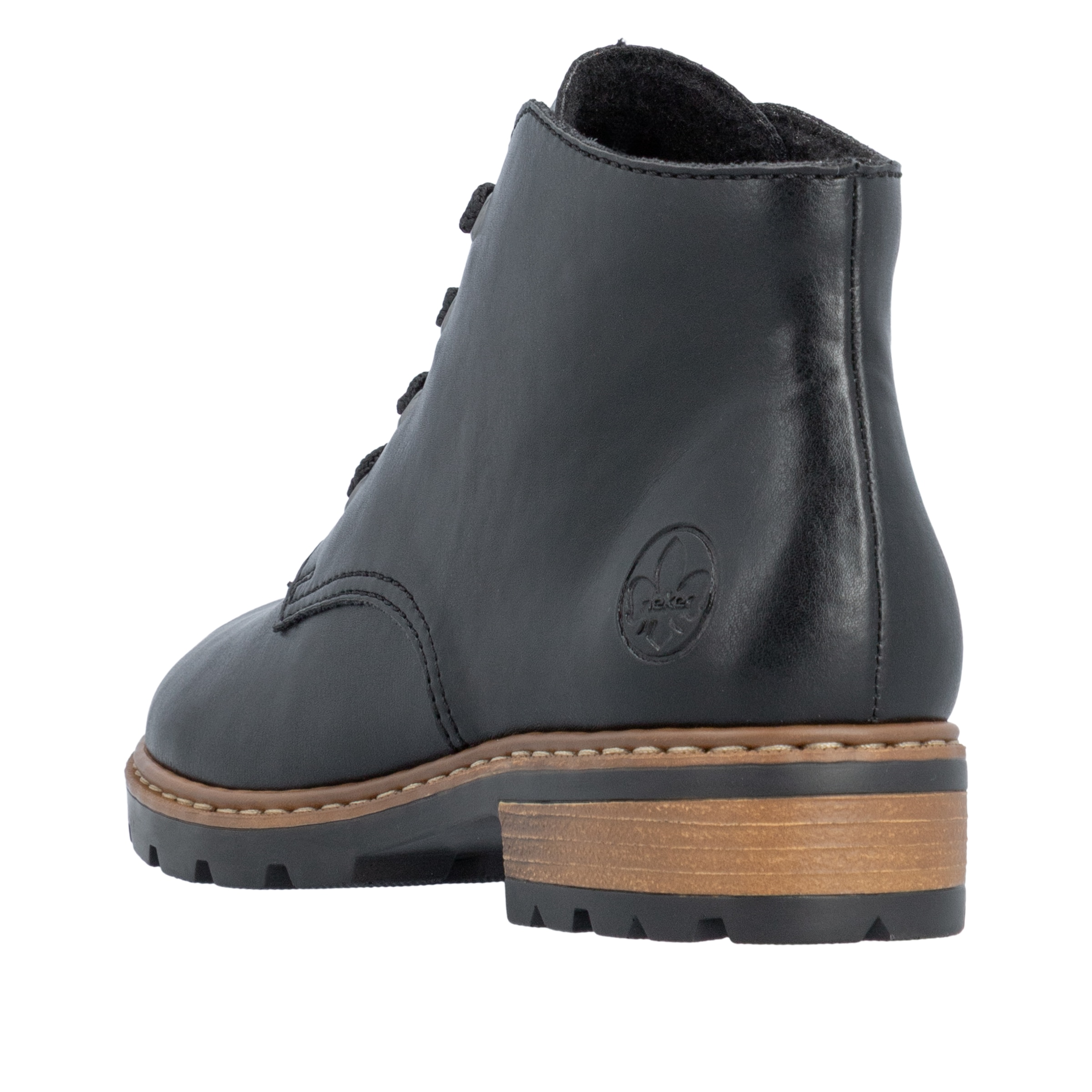 Rieker Schnürstiefelette  Schnürboots, Ankleboots mit Blockabsatz