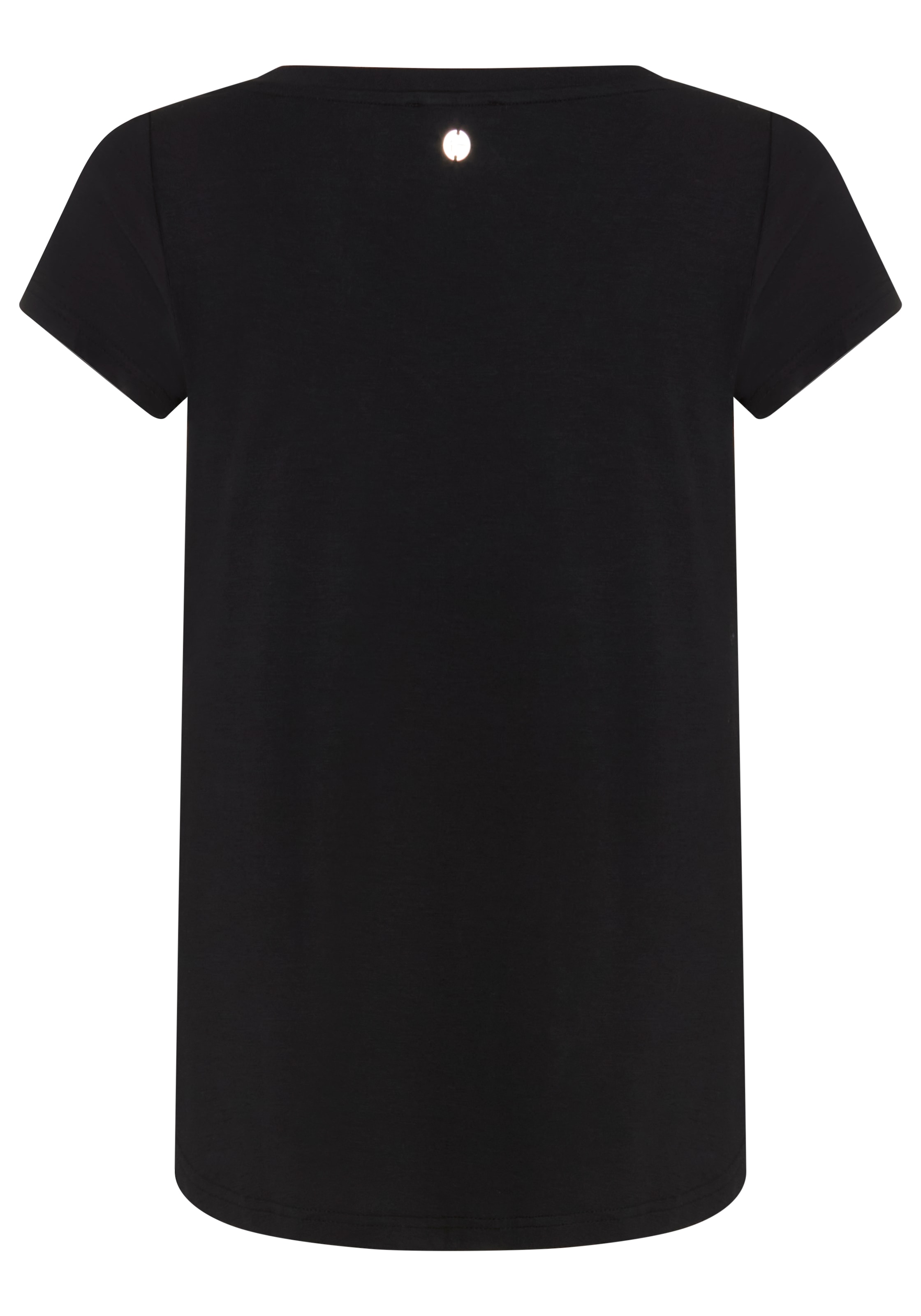 Tamaris T-Shirt lässige Passform, mit V-Ausschnitt, unifarben, hüftbedeckende Länge