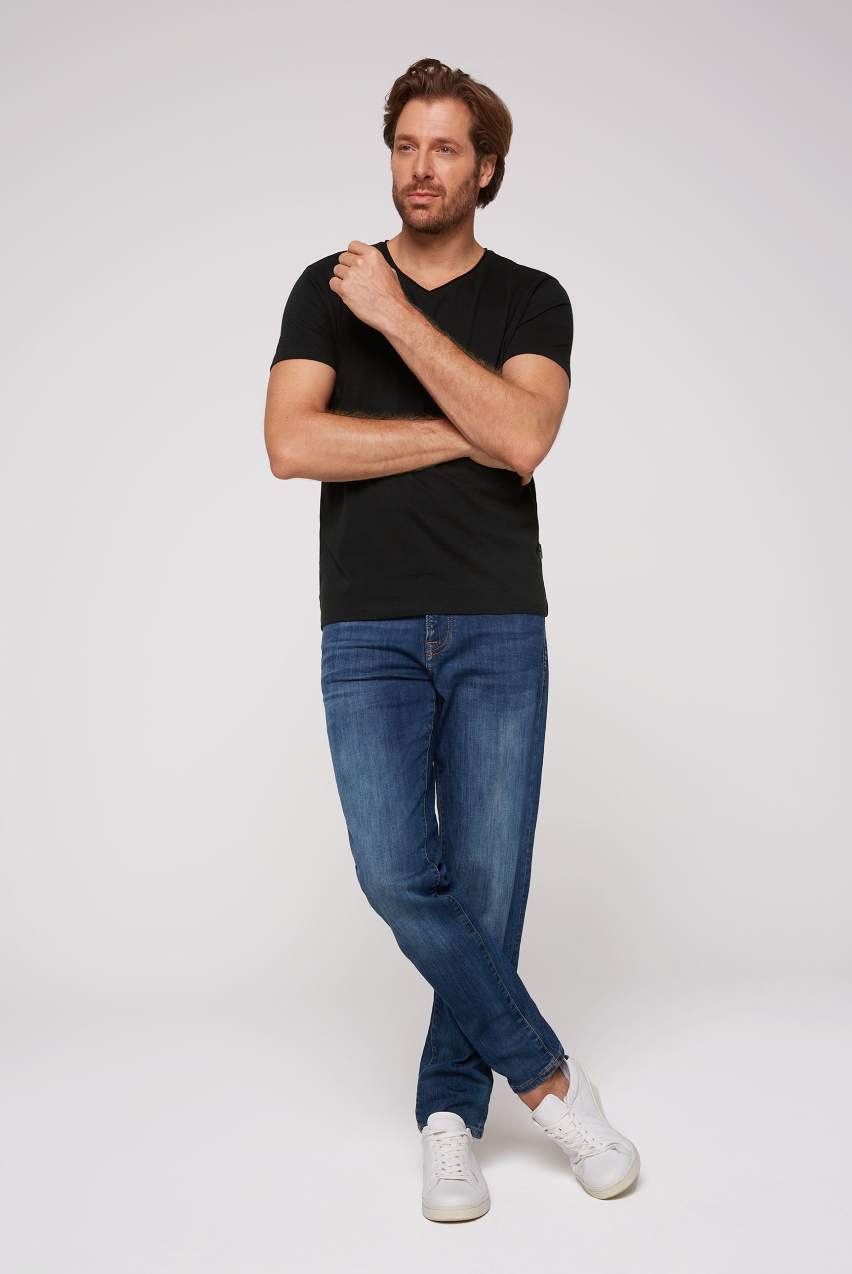 CAMP DAVID V-Shirt, (2 tlg.), im 2-er Pack