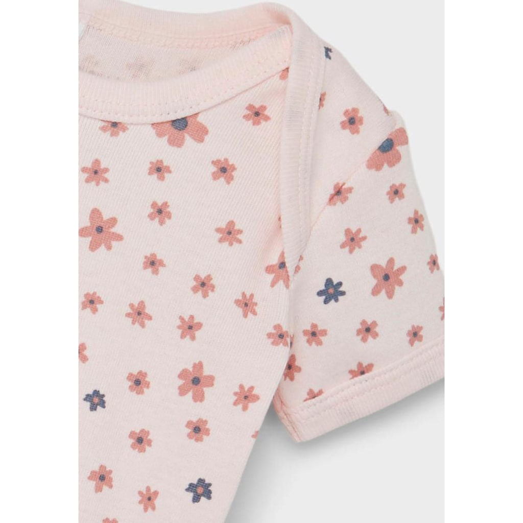 Name It Kurzarmbody »NBFBODY 3P SS ROSETTE FLOWER«, (Packung, 3 tlg.)
