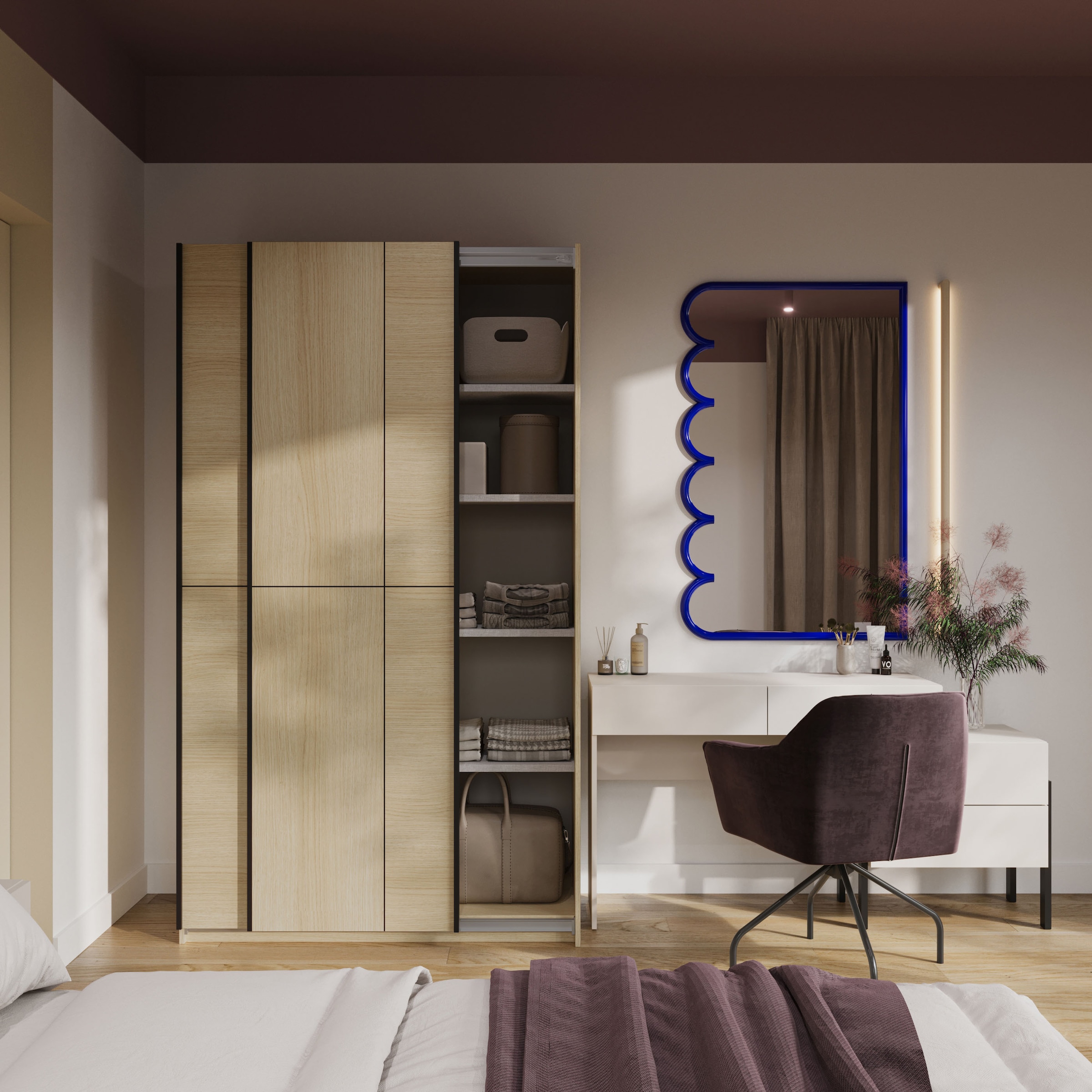 Home affaire Schiebetürenschrank »Cube Garderobenschrank incl.kompletter Innenausstattung« Moderner Kleiderschrank, Schiebetürenschrank, Garderobe